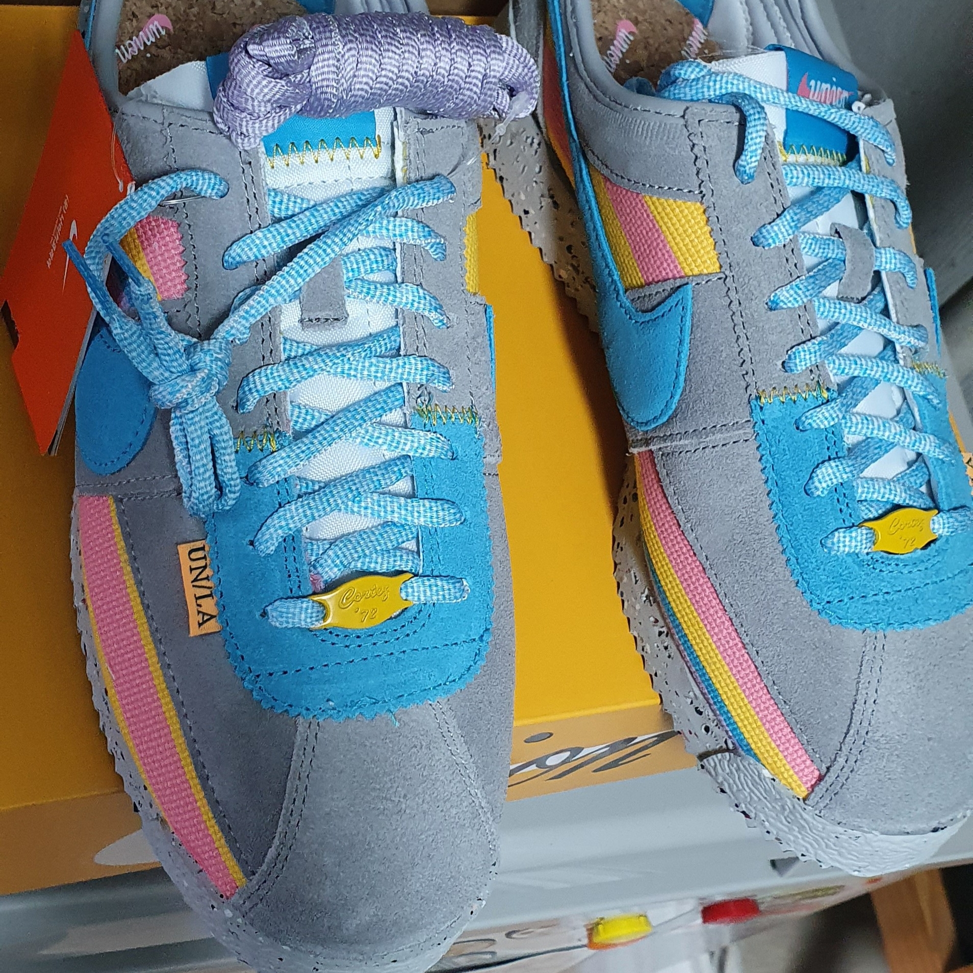 Nike x Union Cortez SP Light Smoke 착용 스타일 - 2