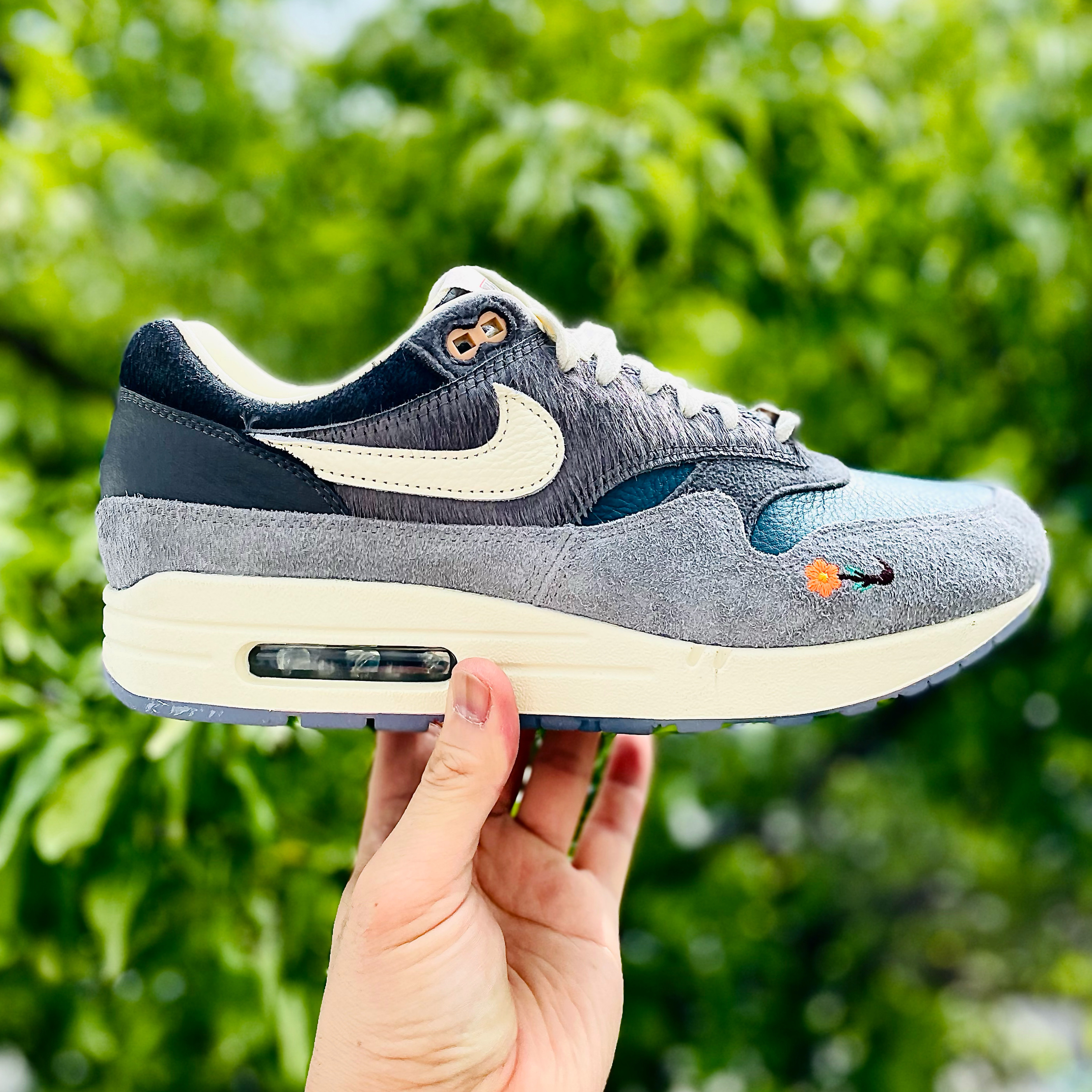 Nike x Kasina Air Max 1 SP Won-Ang Particle Grey 착용 스타일