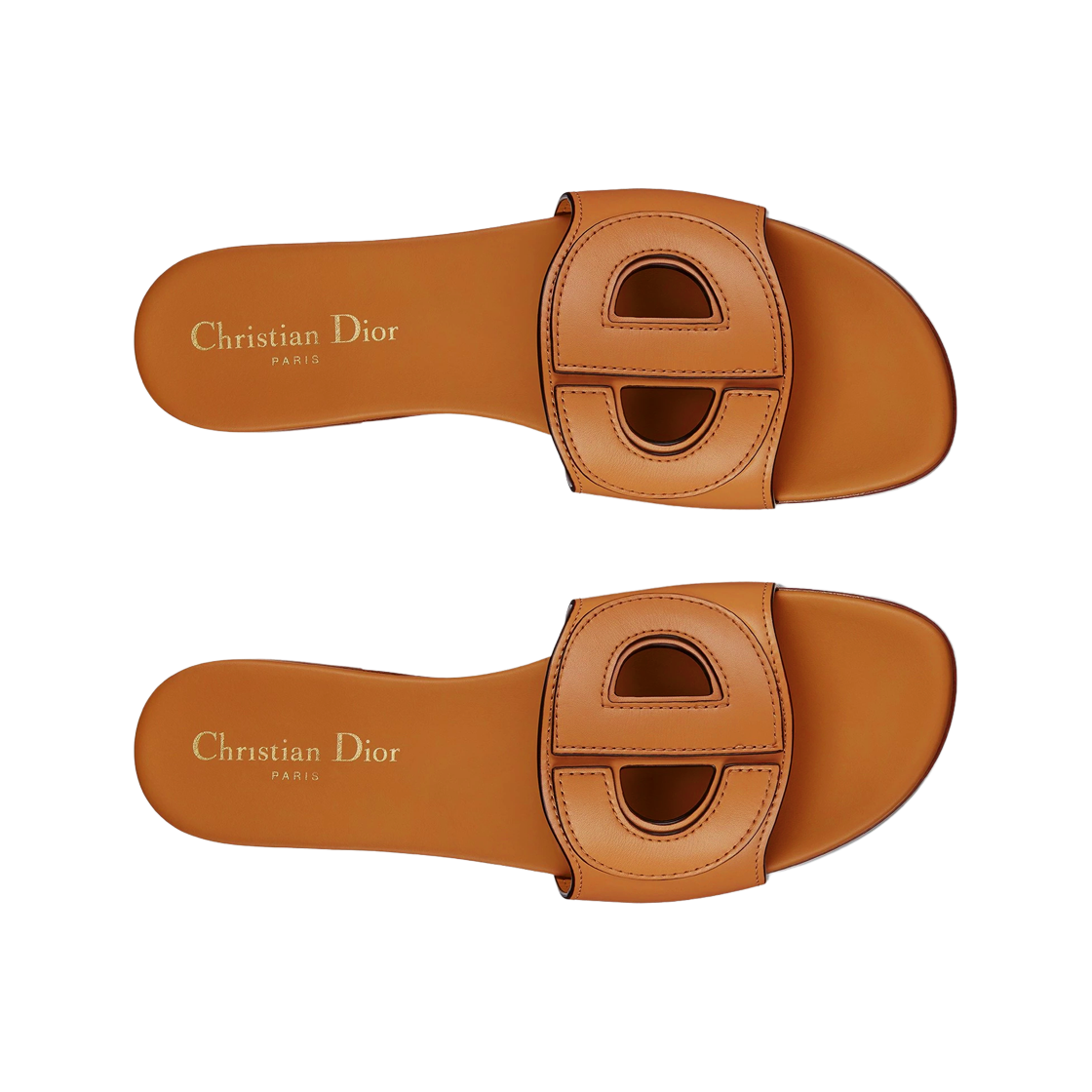 (W) Dior D-Club Mule Calfskin Camel 상세 이미지 2