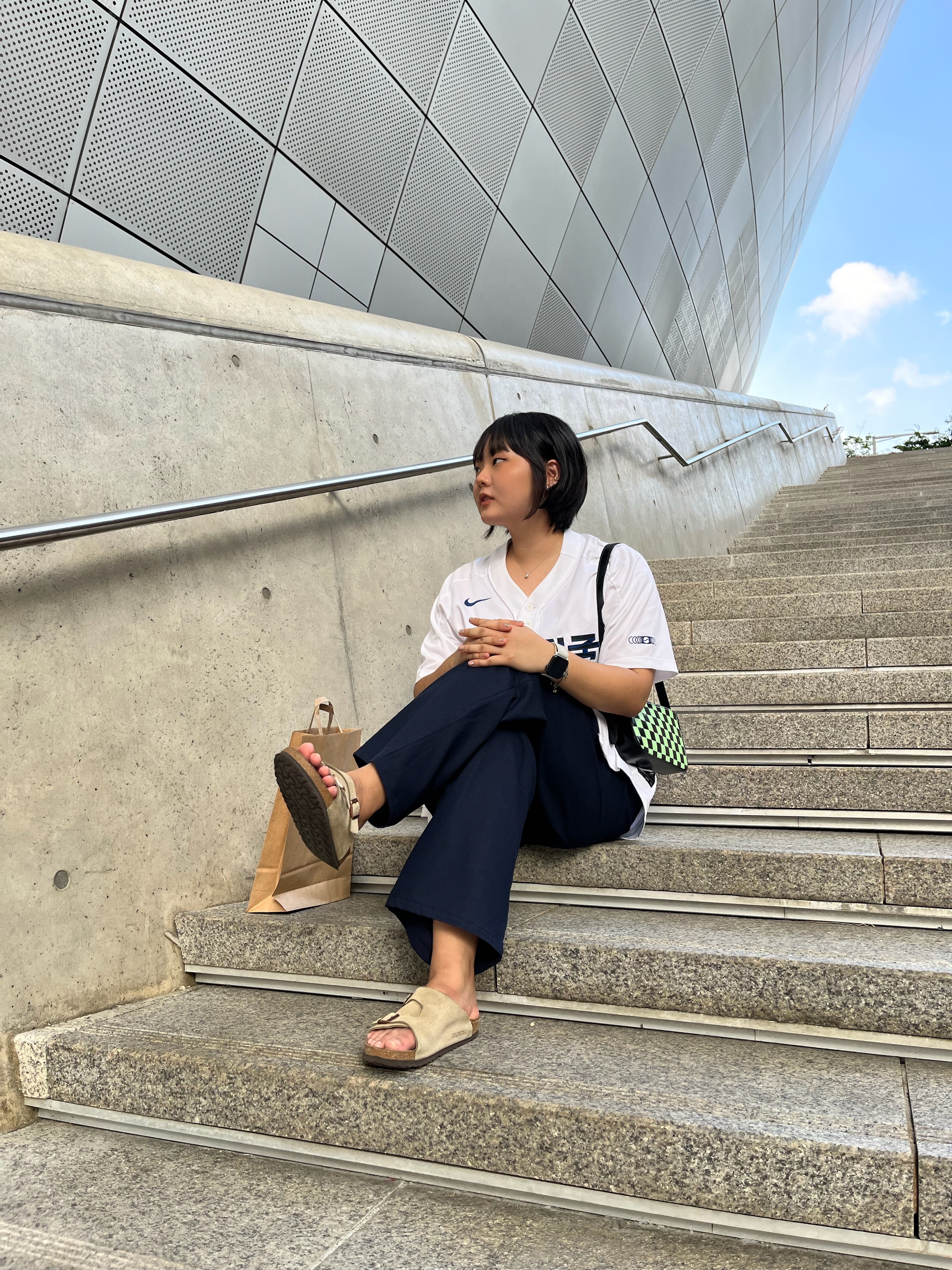 Birkenstock Zurich Soft Footbed Taupe- Narrow 착용 스타일 - 1