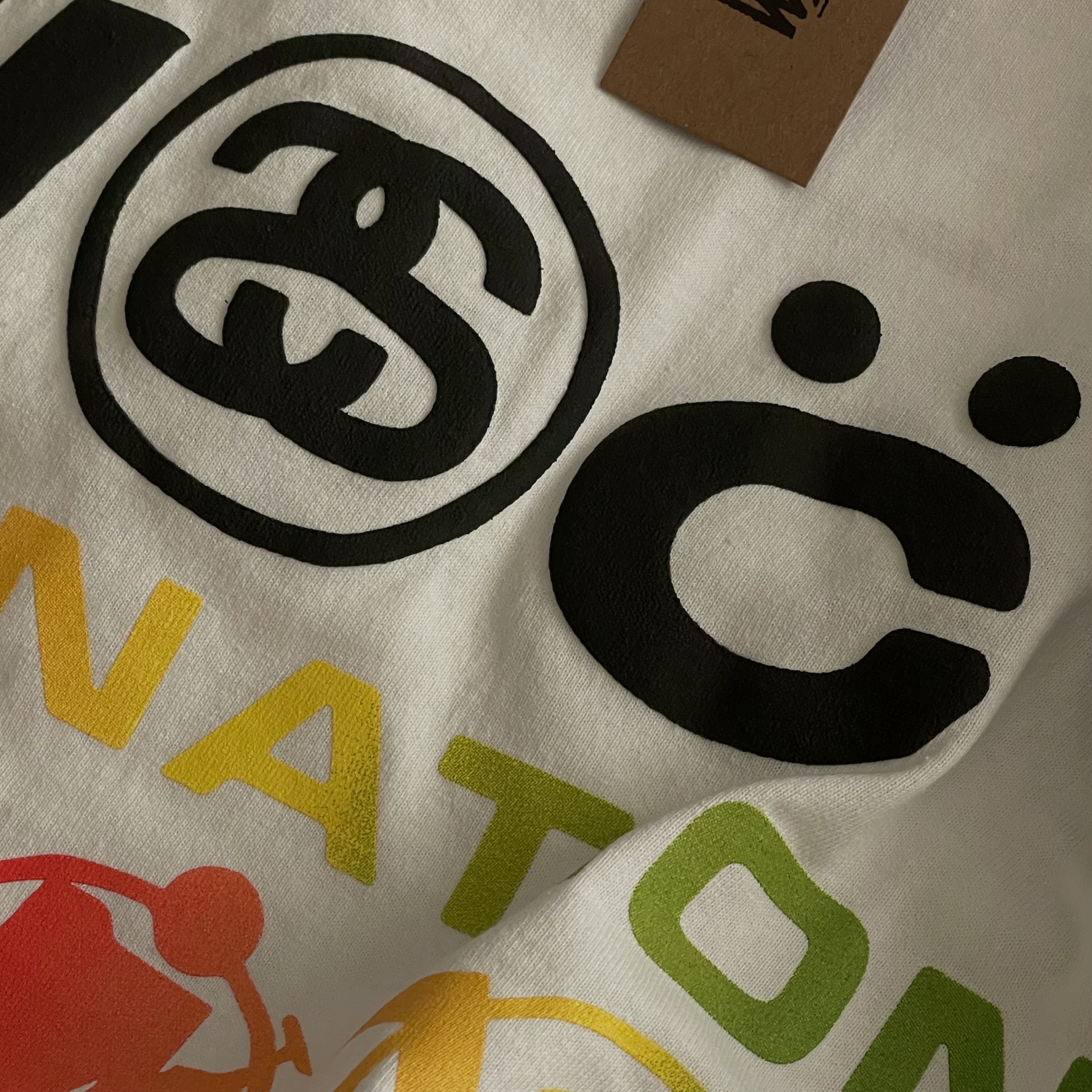 Stussy x Cactus Plant Flea Market International T-Shirt White 착용 스타일