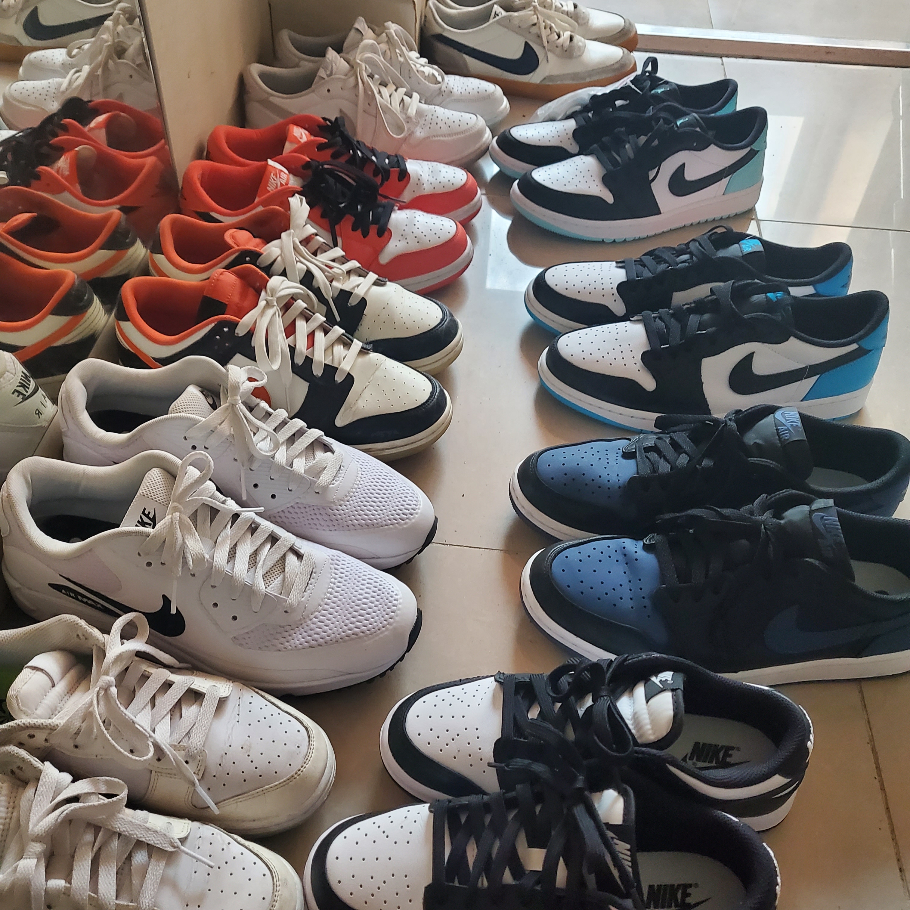 Jordan 1 Retro Low OG Black and Dark Powder Blue, Jordan 1 Low OG Starfish 착용 스타일