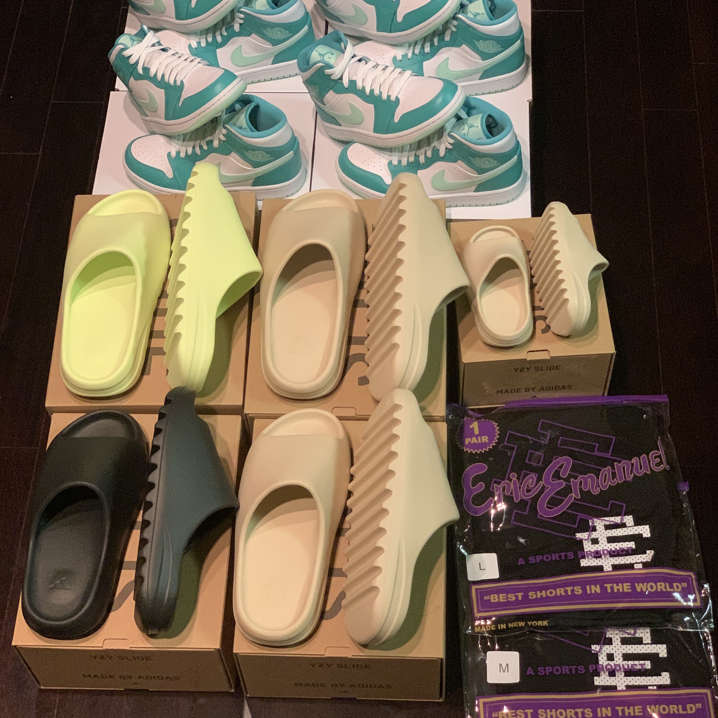 Adidas Yeezy Slide Onyx, Adidas Yeezy Slide Bone 2022/2023 착용 스타일
