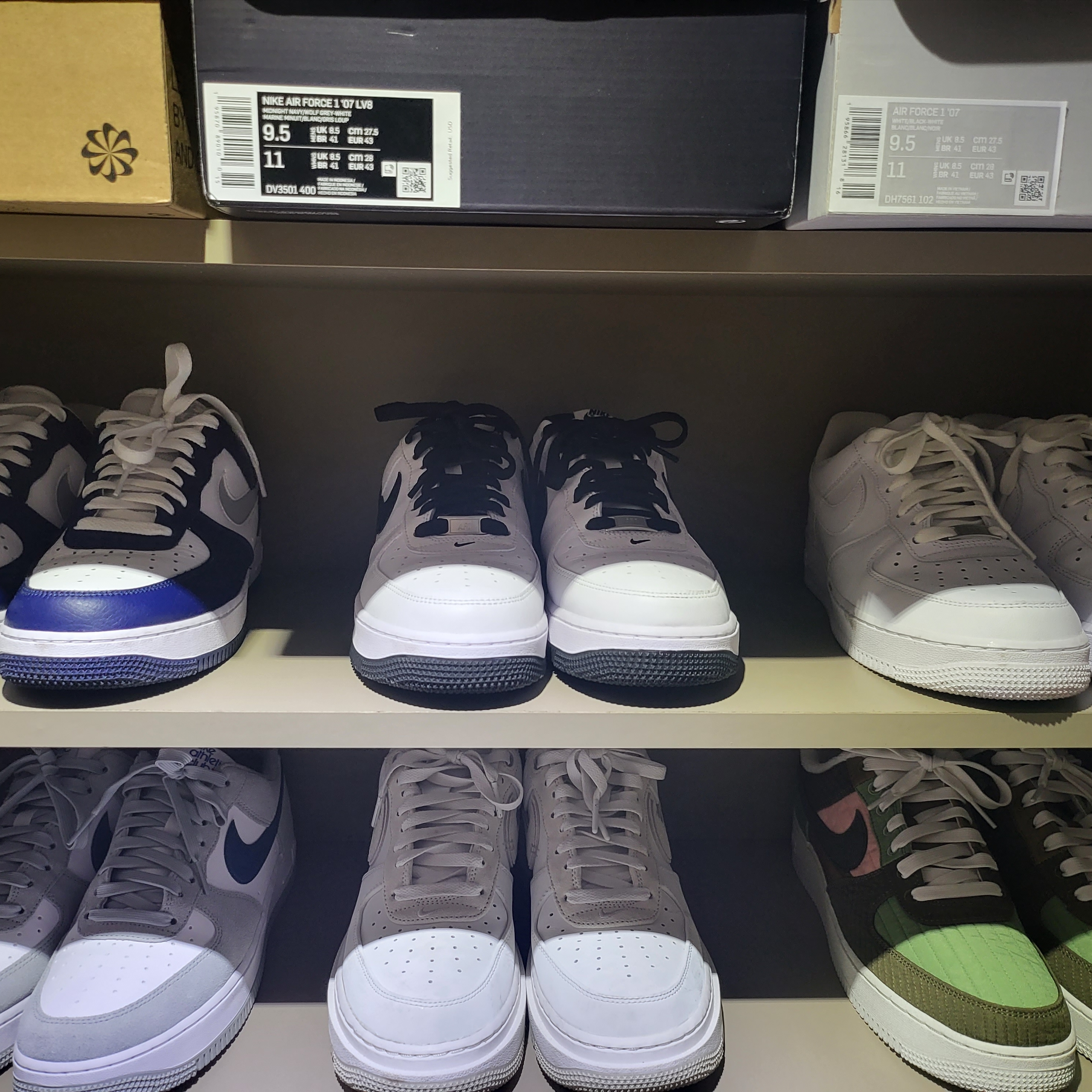 Nike Air Force 1 '07 Low White, Nike Air Force 1 '07 White Black 착용 스타일