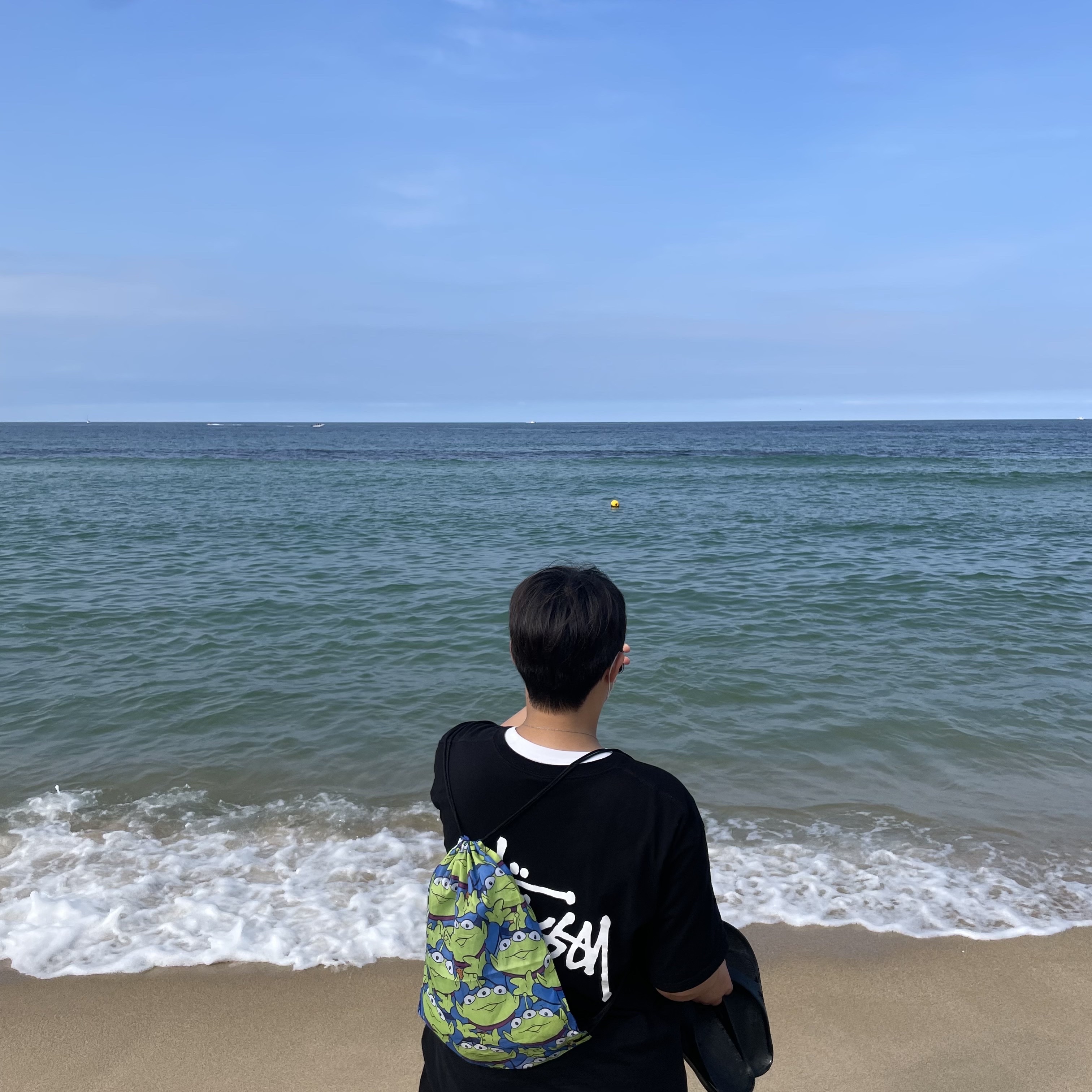Stussy Basic Stussy T-Shirt Black 2022 착용 스타일