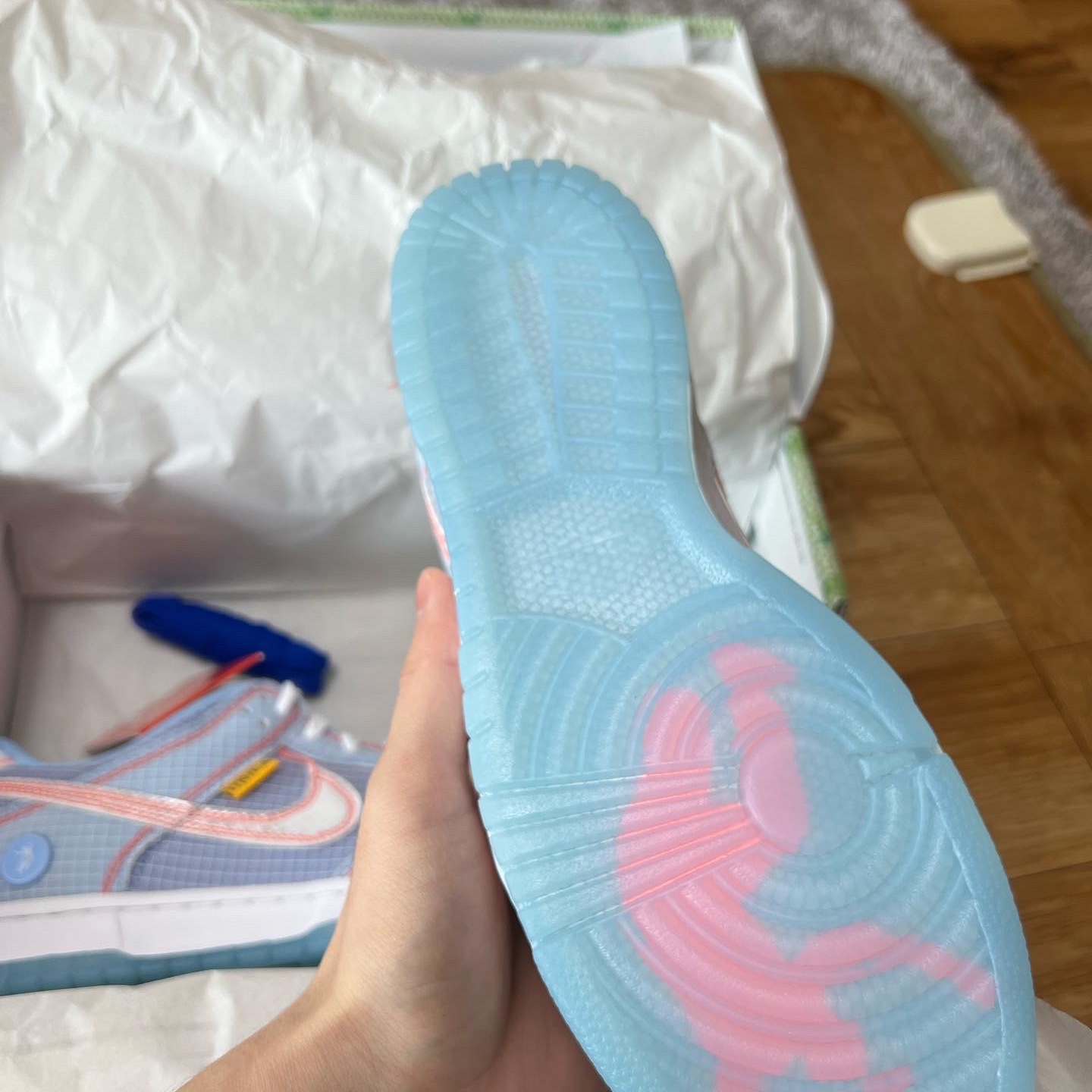 Nike x Union Dunk Low Passport Pack Argon 착용 스타일 - 2