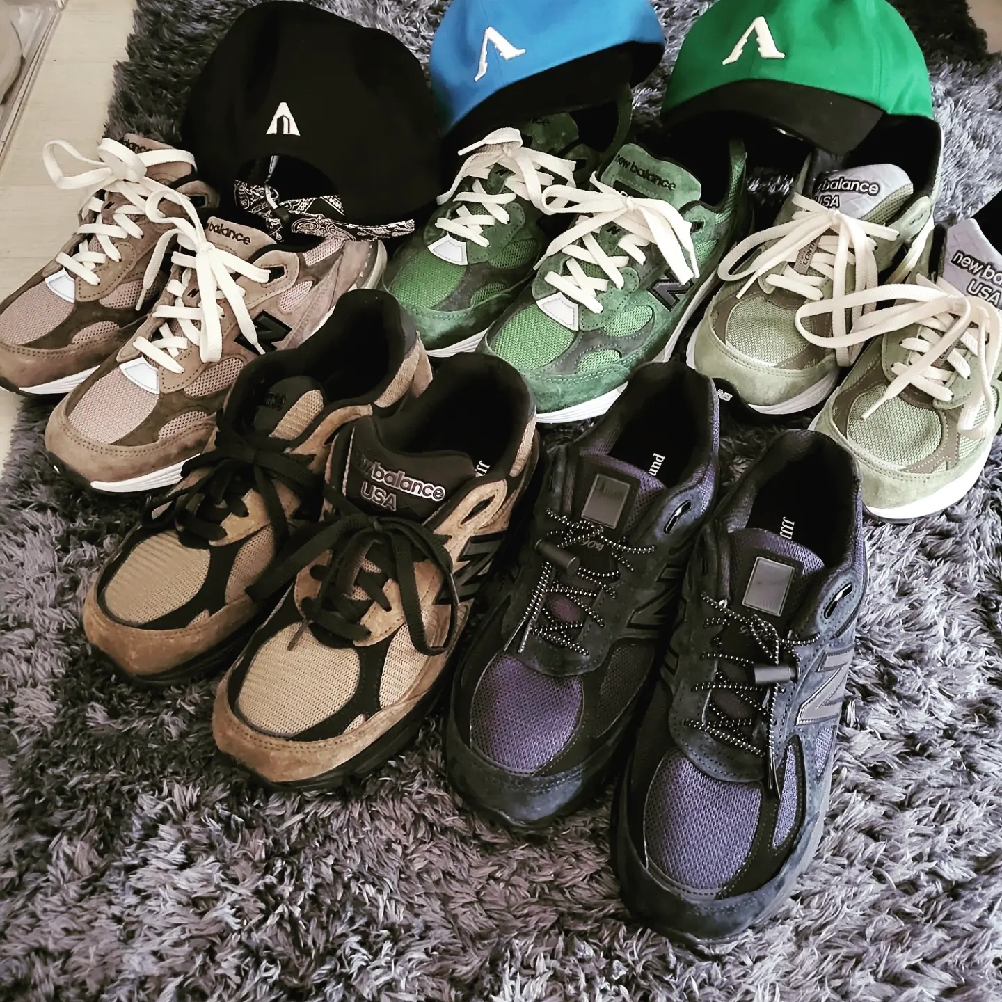 New Balance x JJJJound 990v3 Brown Black, New Balance x JJJJound 990v3 Olive 착용 스타일 - 3