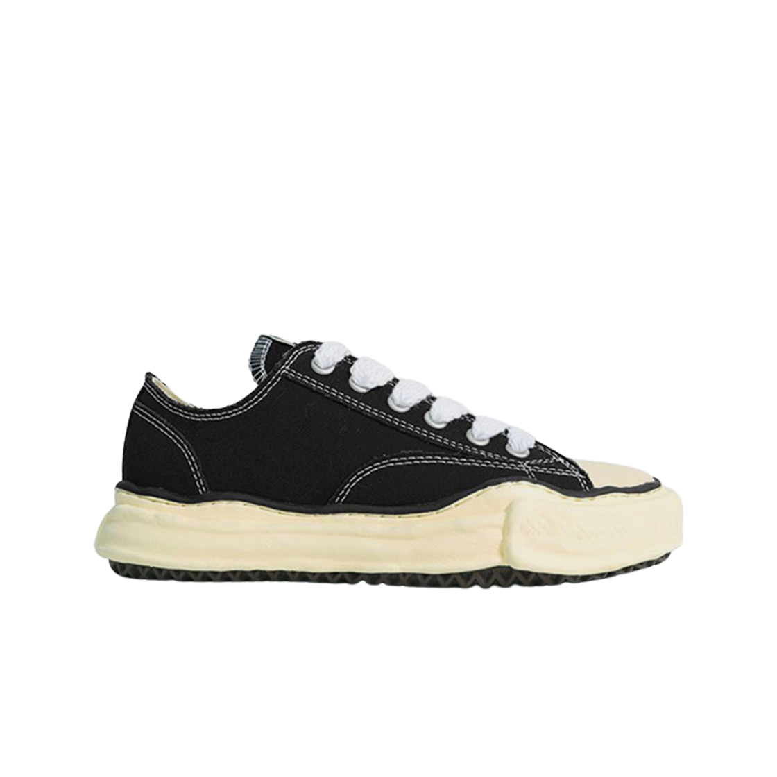 메종 미하라 야스히로 피터슨 VL OG 솔 캔버스 로우탑 스니커즈 블랙(Maison Mihara Yasuhiro Peterson VL OG Sole Canvas Low-top Sneakers Black)
