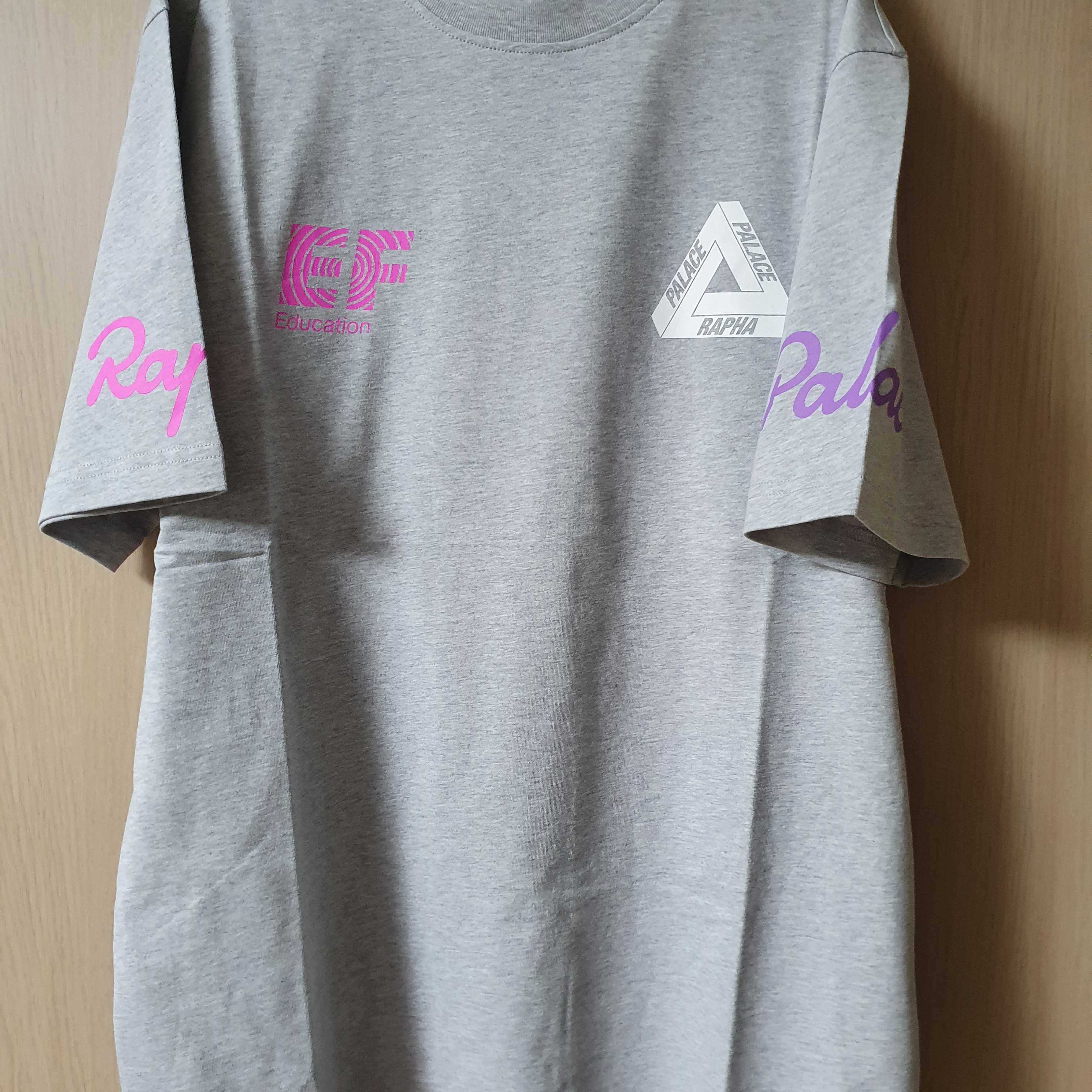 Palace x Rapha EF Education First T-Shirt Grey Marl - 22SS 착용 스타일