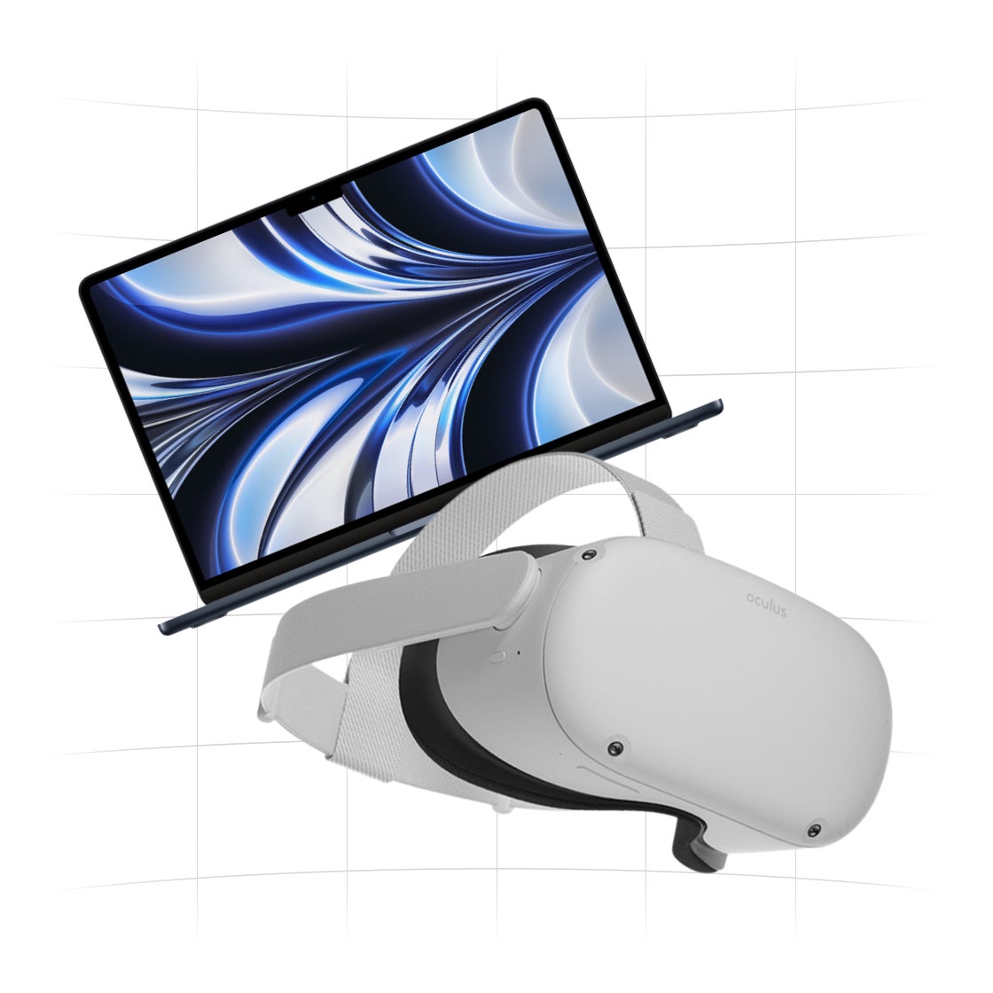 Apple 2022 MacBook Air 13 M2 Midnight + Meta Oculus Quest 2