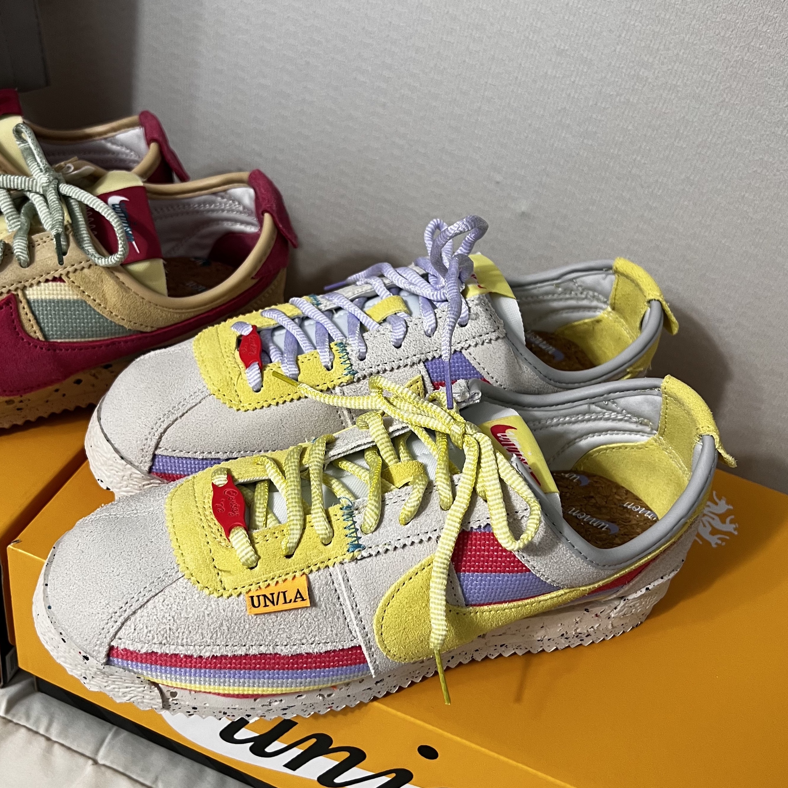 Nike x Union Cortez SP Lemon Frost 착용 스타일 - 4