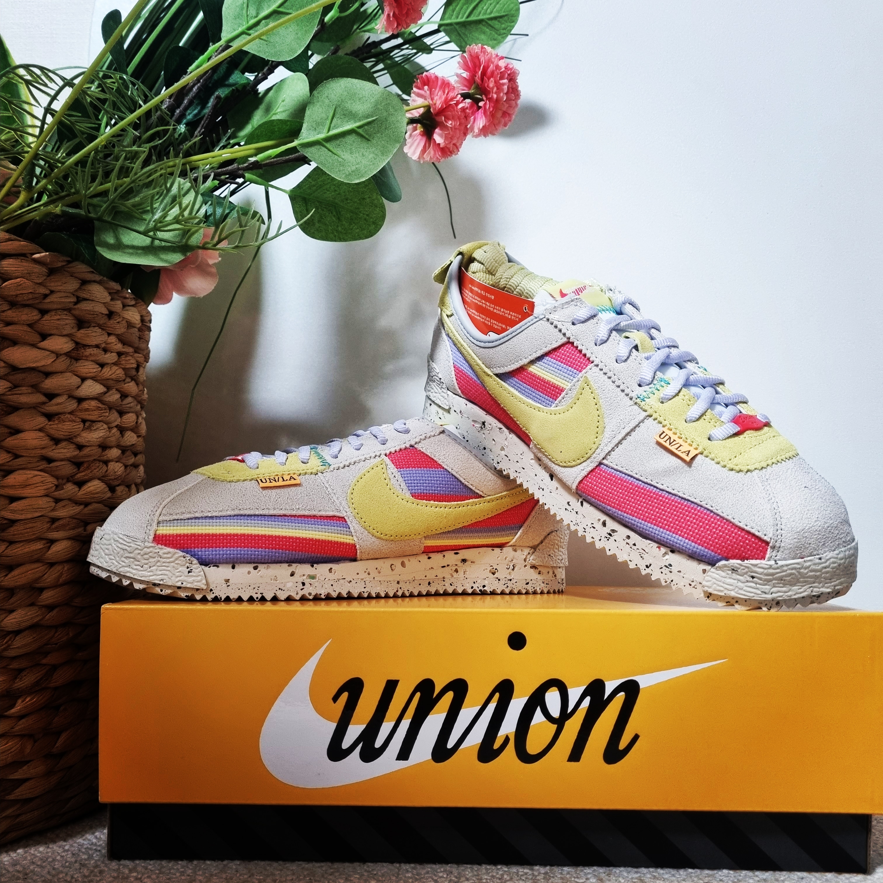 Nike x Union Cortez SP Lemon Frost 착용 스타일