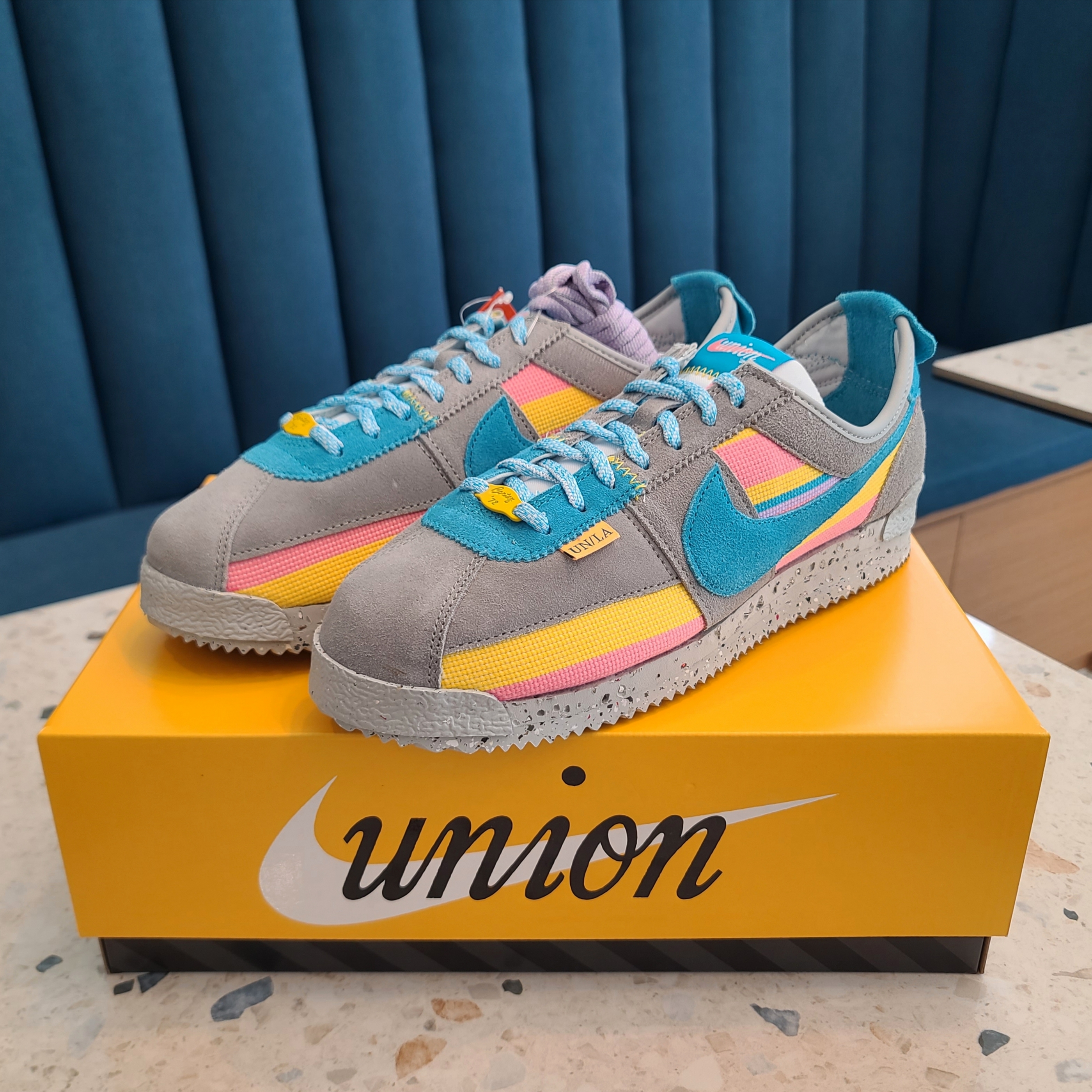 Nike x Union Cortez SP Light Smoke 착용 스타일 - 2