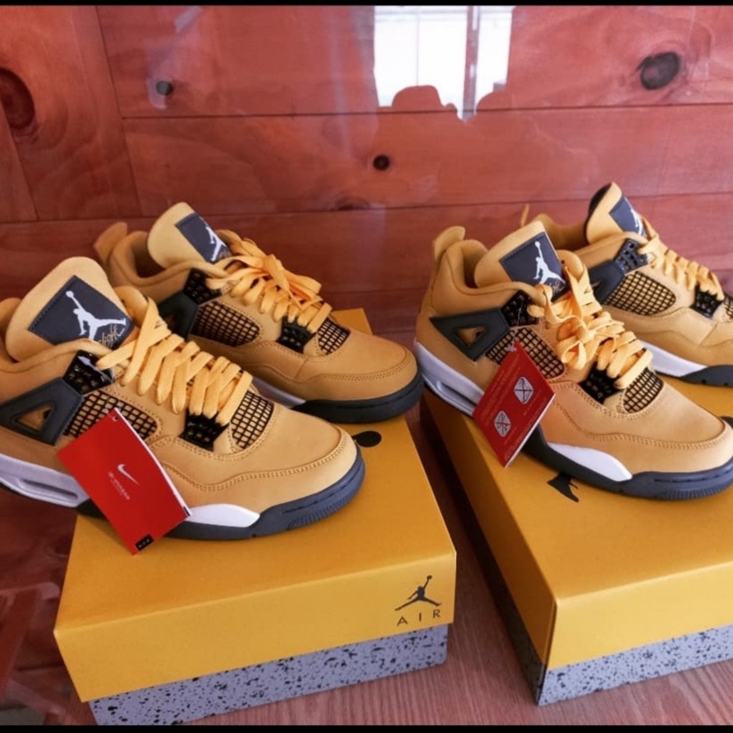 Jordan 4 Retro Tour Yellow, Jordan 1 Retro High OG Bordeaux 착용 스타일 - 1