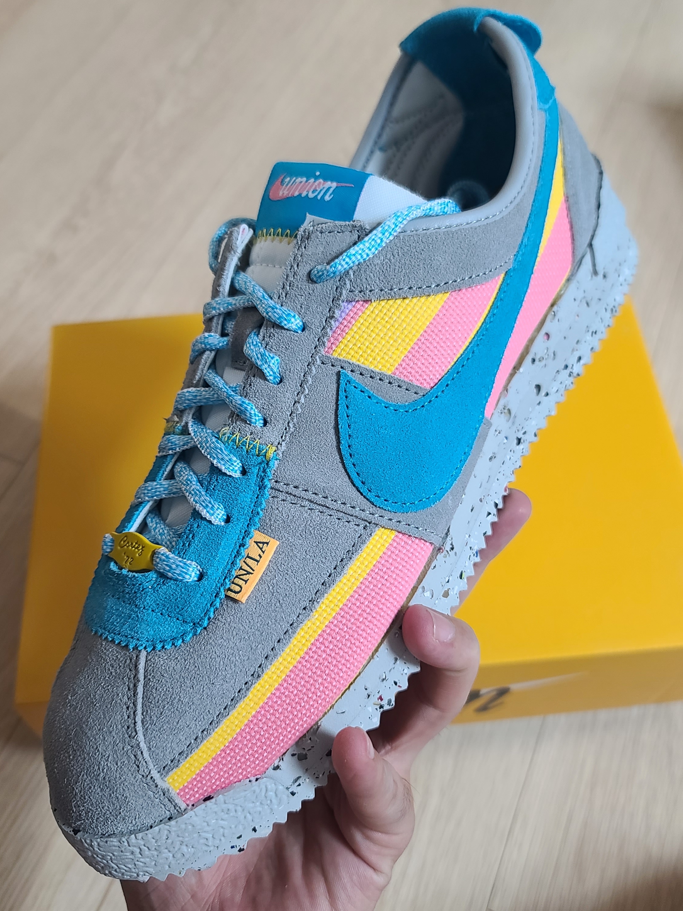 Nike x Union Cortez SP Light Smoke 착용 스타일 - 1