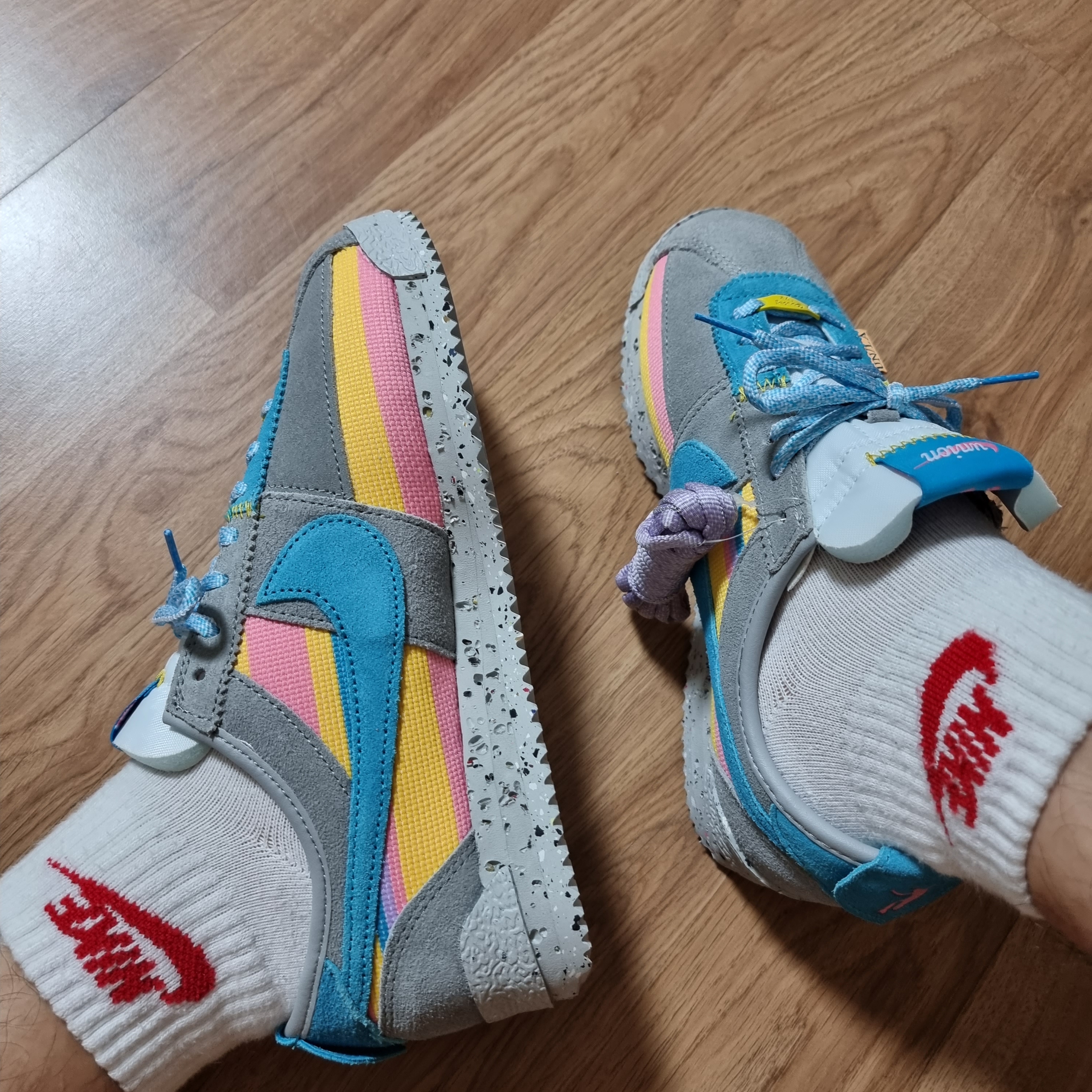 Nike x Union Cortez SP Light Smoke 착용 스타일 - 4