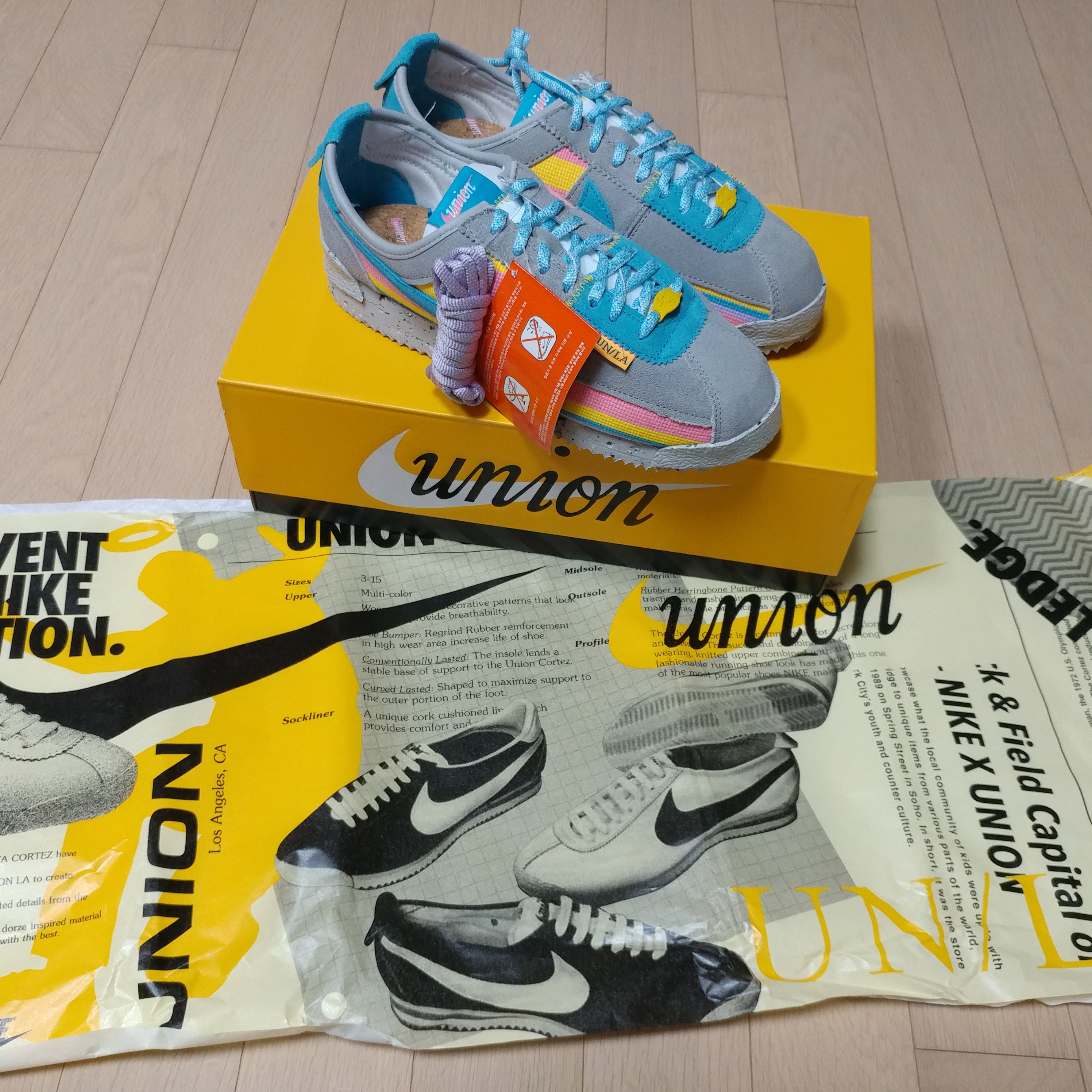 Nike x Union Cortez SP Light Smoke 착용 스타일 - 1