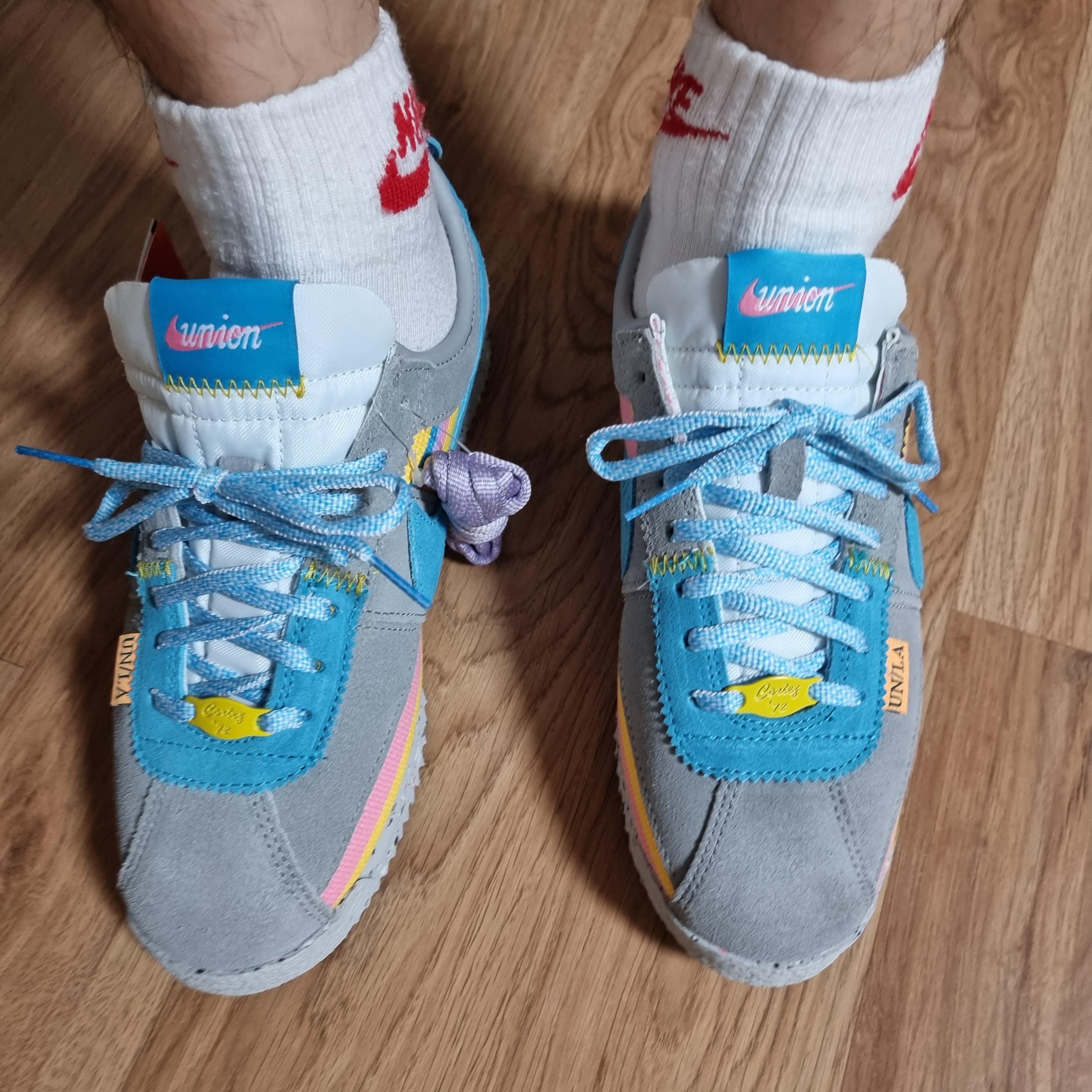 Nike x Union Cortez SP Light Smoke 착용 스타일 - 3