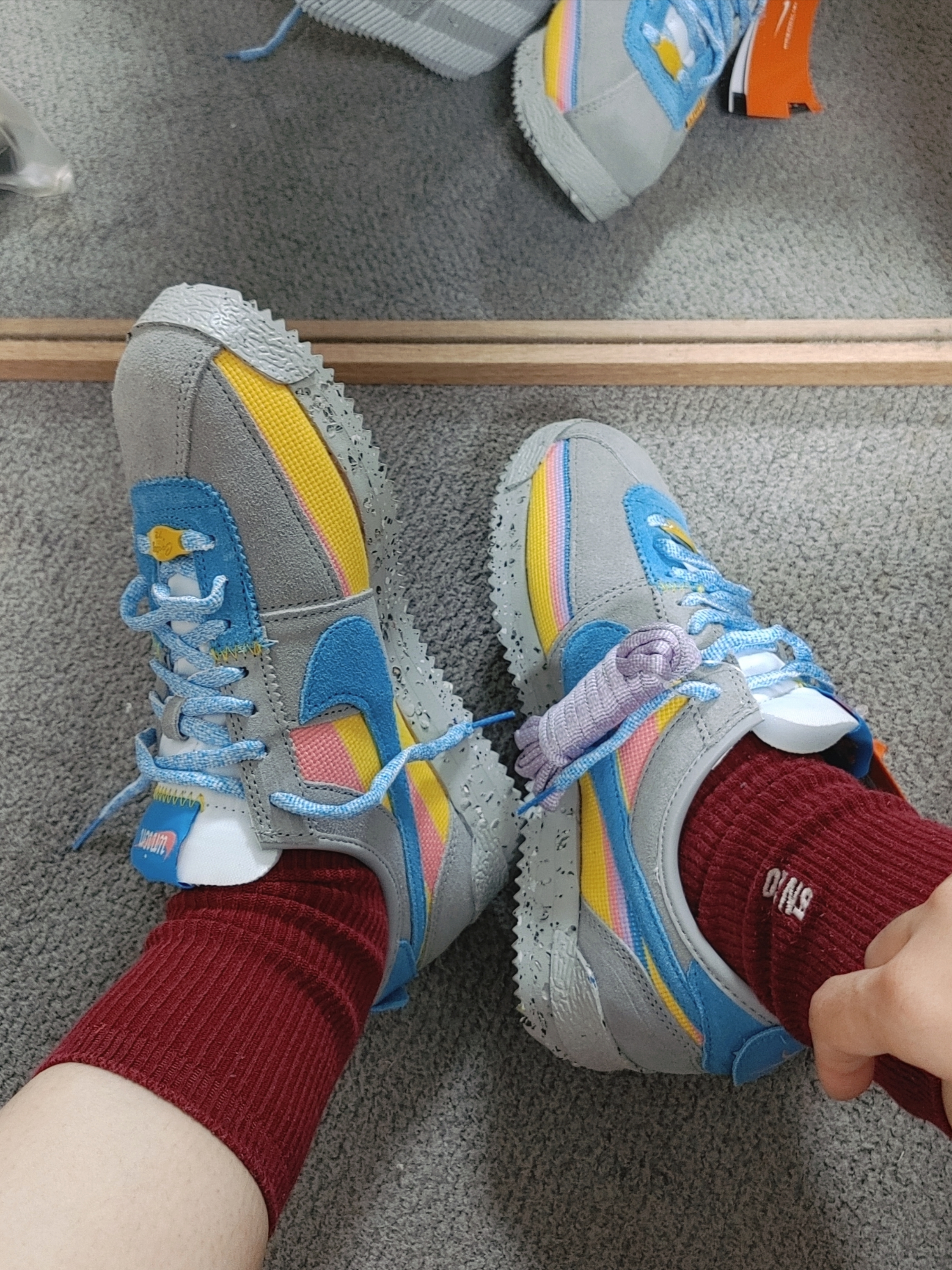 Nike x Union Cortez SP Light Smoke 착용 스타일