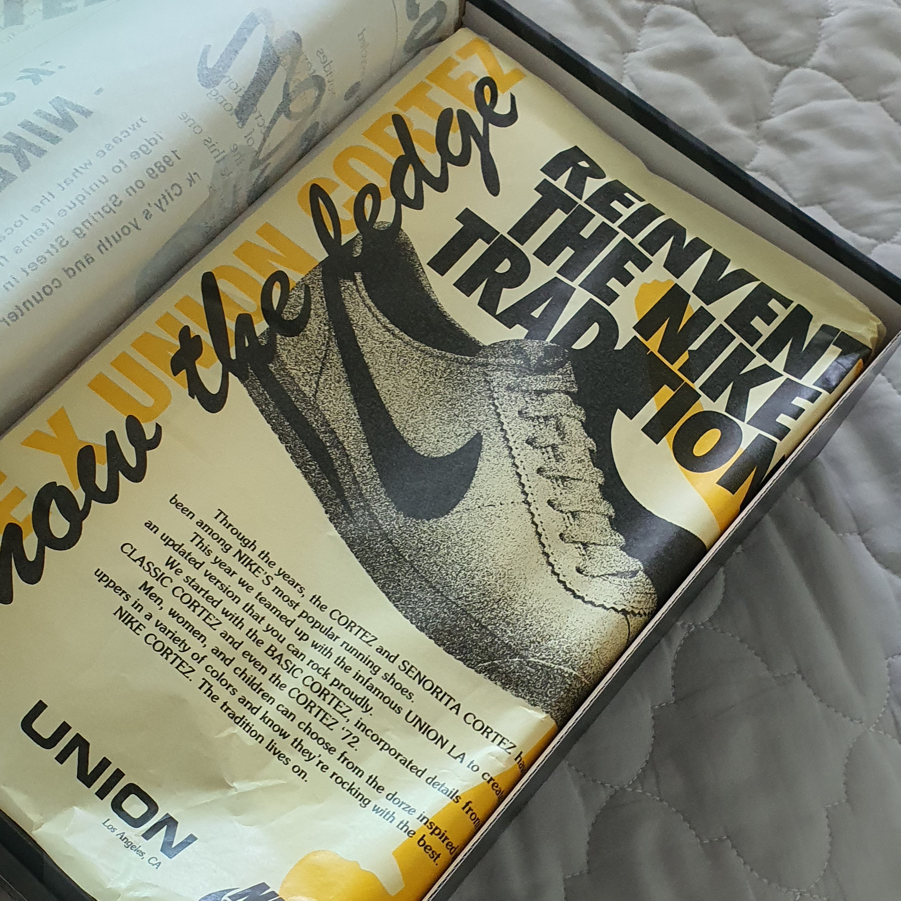 Nike x Union Cortez SP Lemon Frost 착용 스타일 - 2