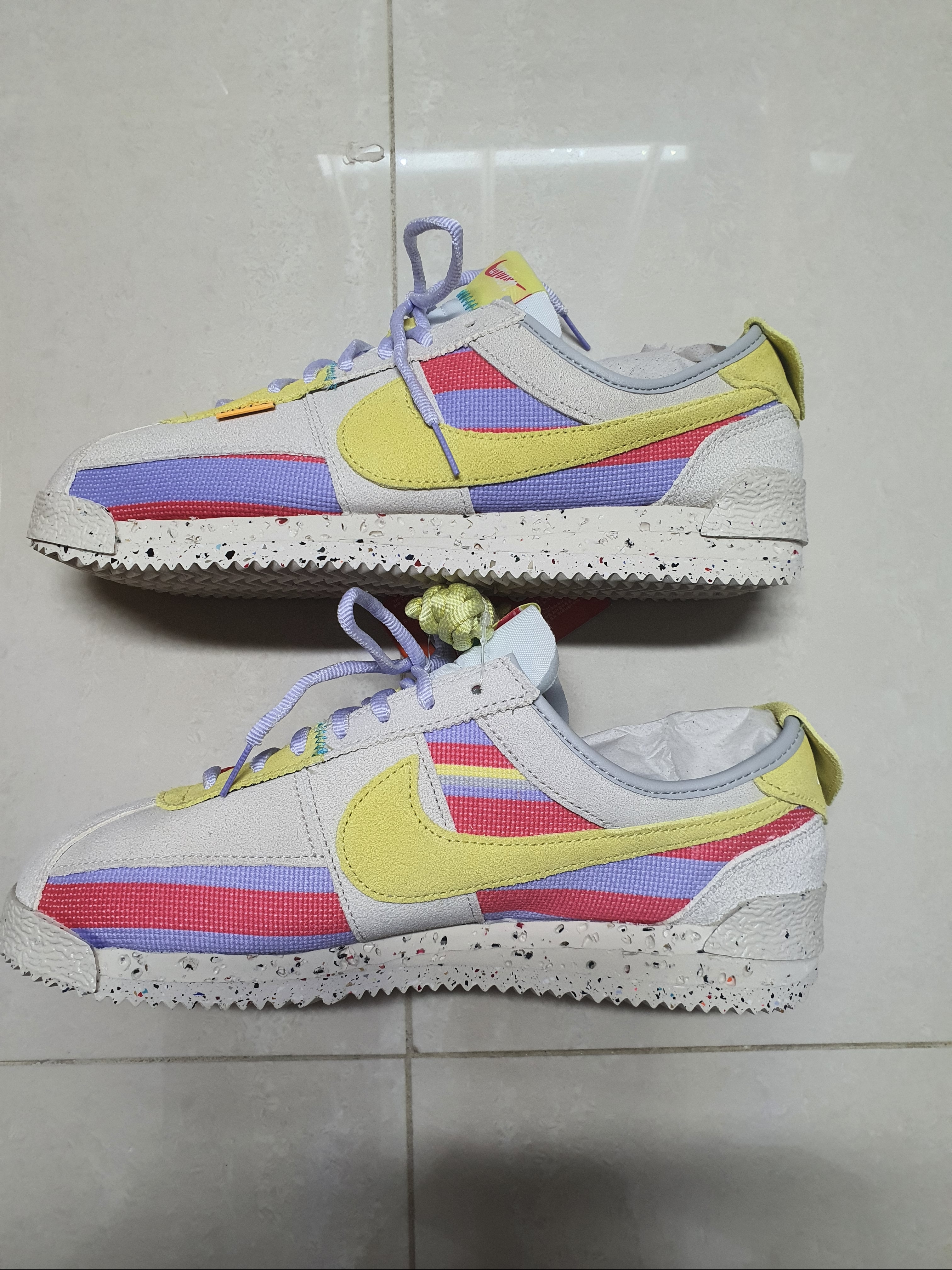 Nike x Union Cortez SP Lemon Frost 착용 스타일 - 2