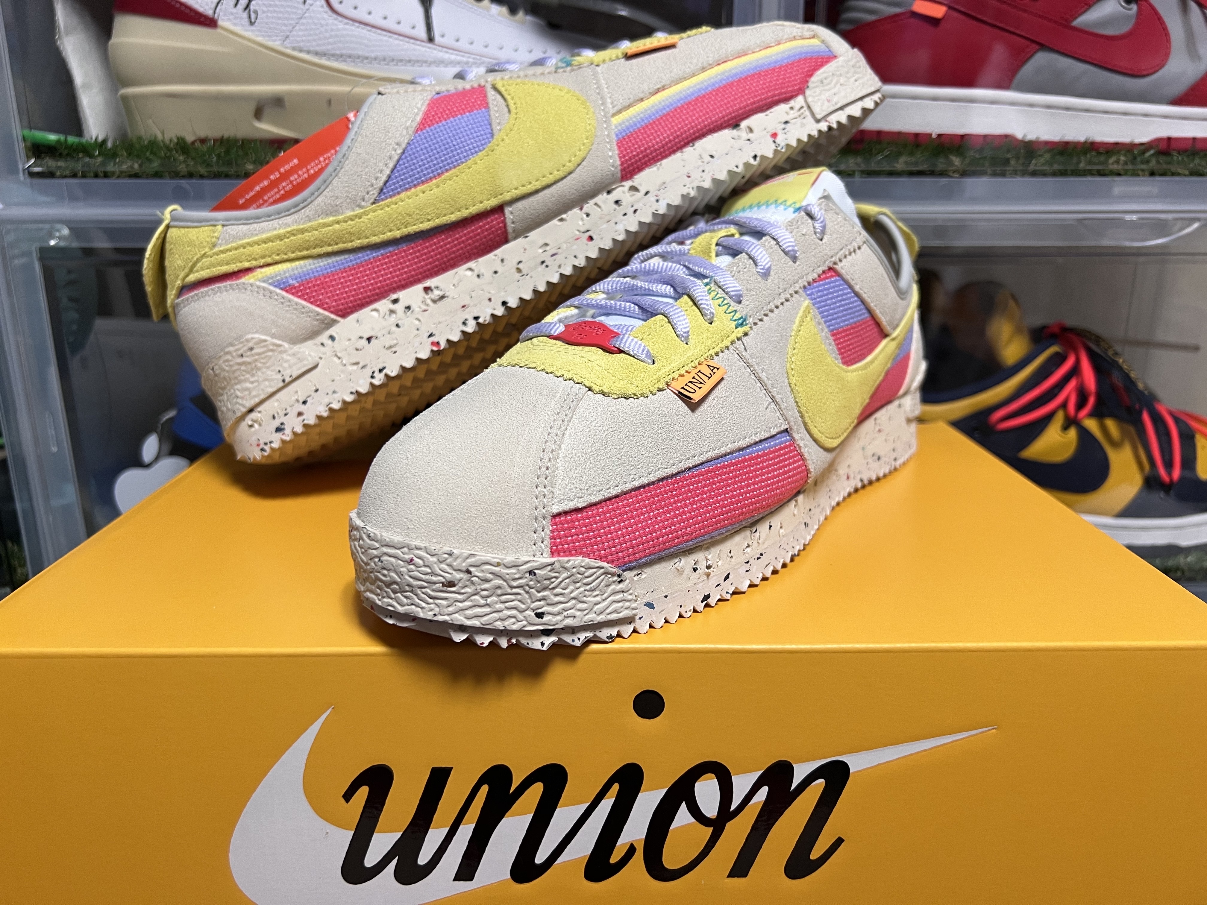 Nike x Union Cortez SP Lemon Frost 착용 스타일 - 3