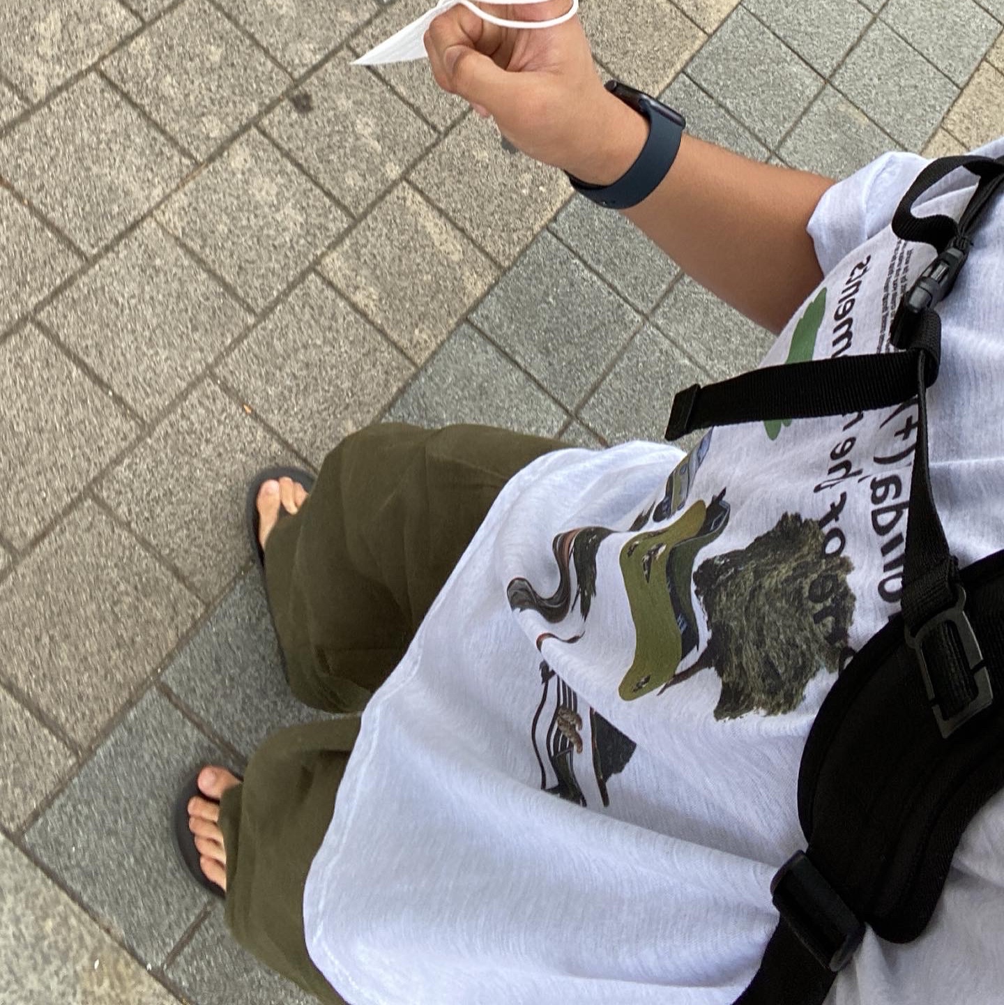 New Balance x Taw&Toe Flip Flop Black 착용 스타일