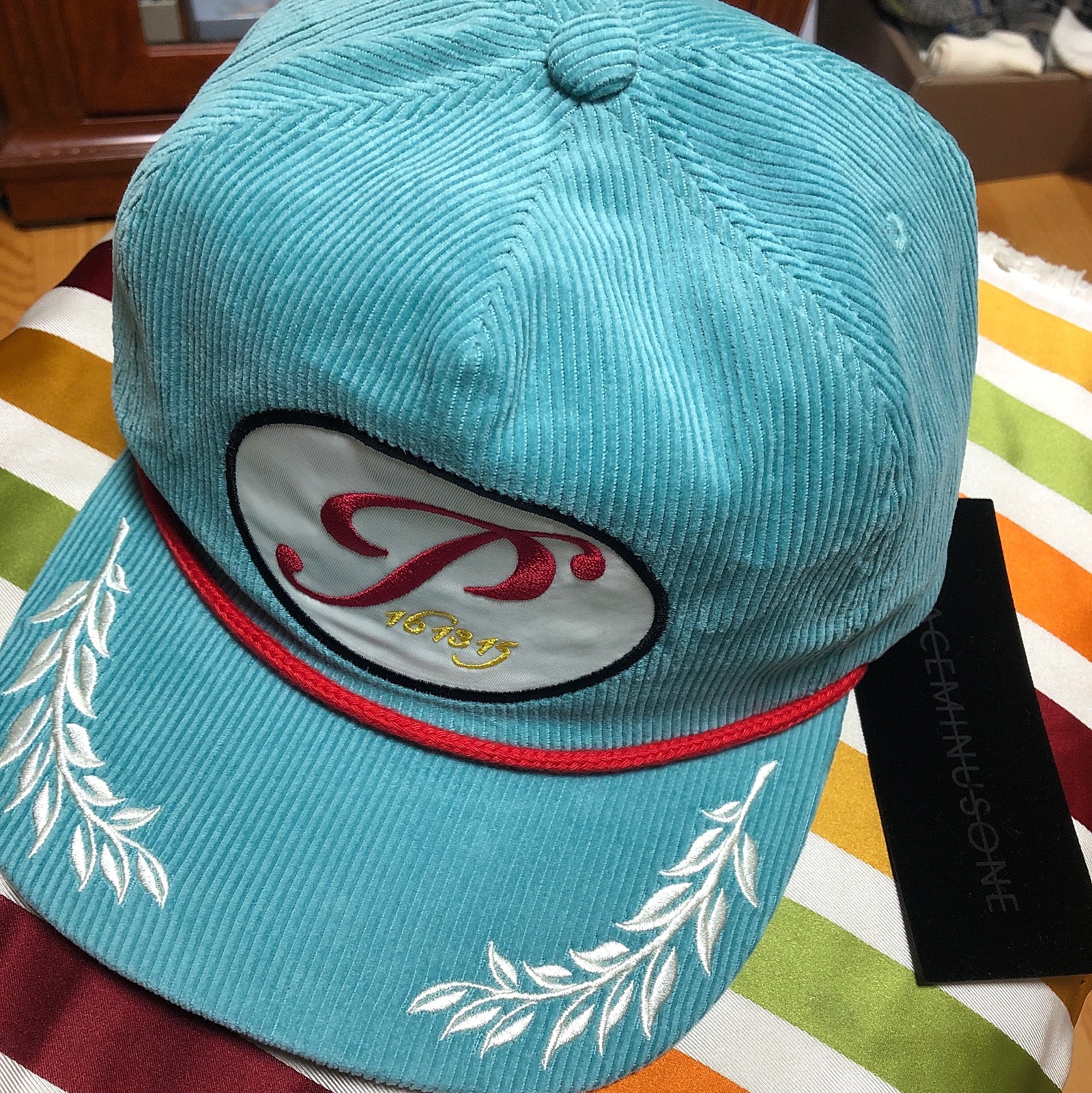 Peaceminusone 5 Panel Ball Cap #2 Mint 착용 스타일