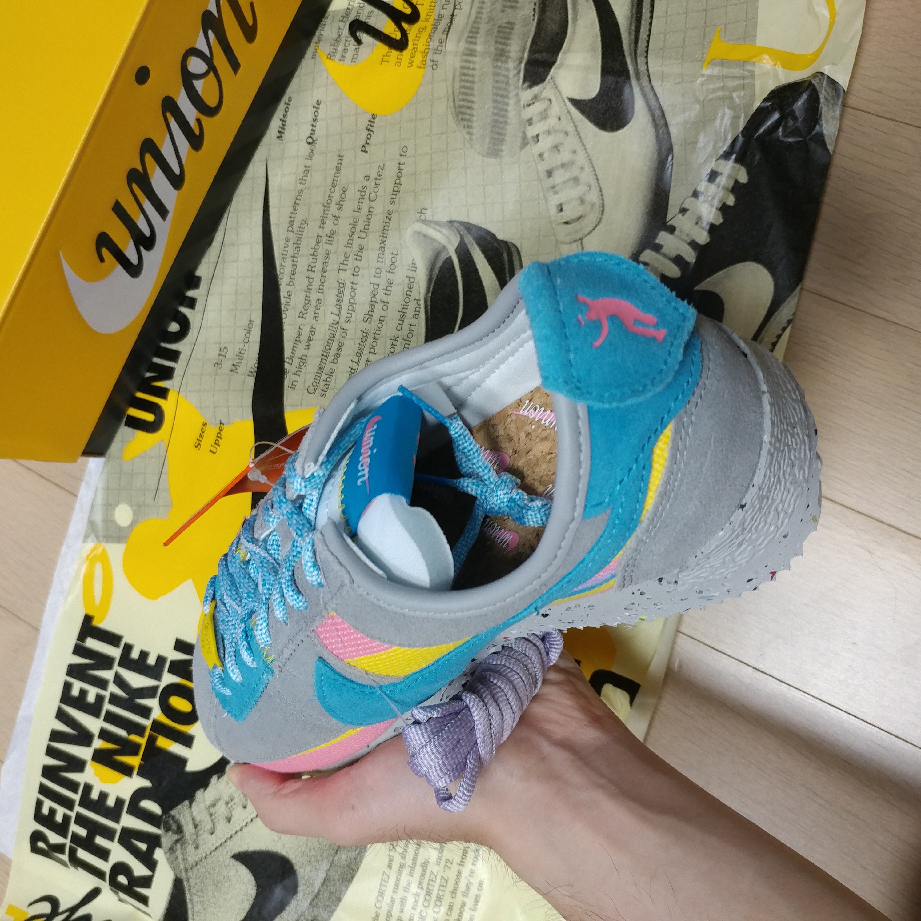 Nike x Union Cortez SP Light Smoke 착용 스타일 - 4