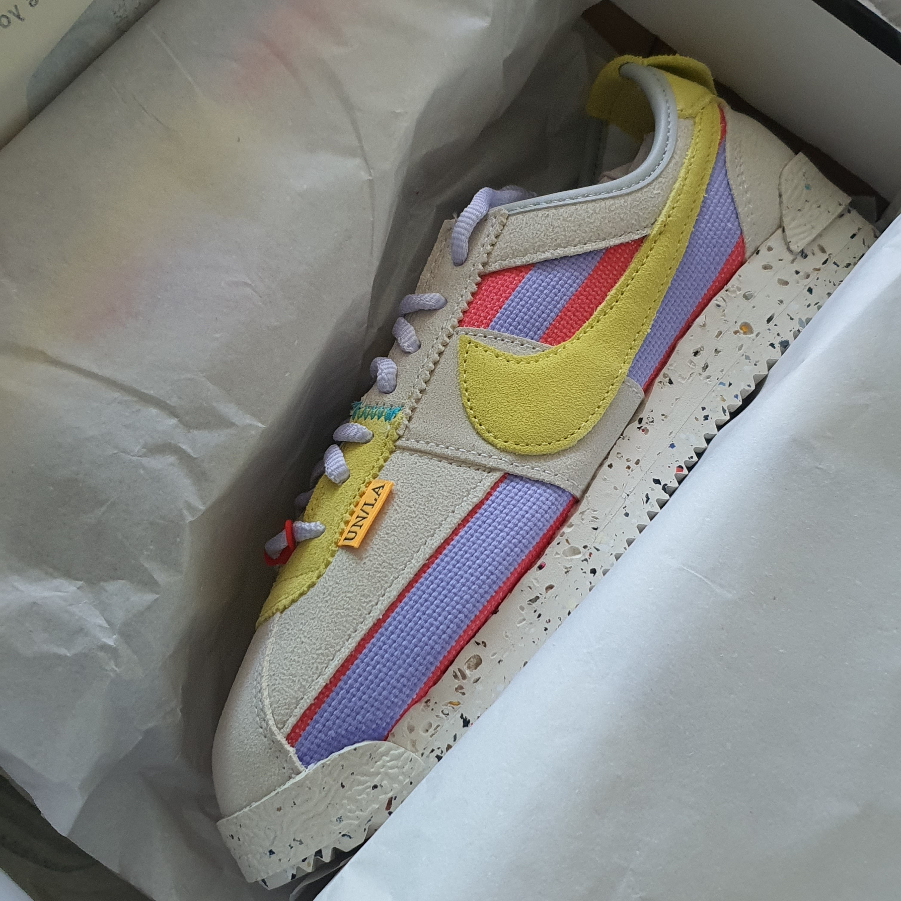 Nike x Union Cortez SP Lemon Frost 착용 스타일 - 1