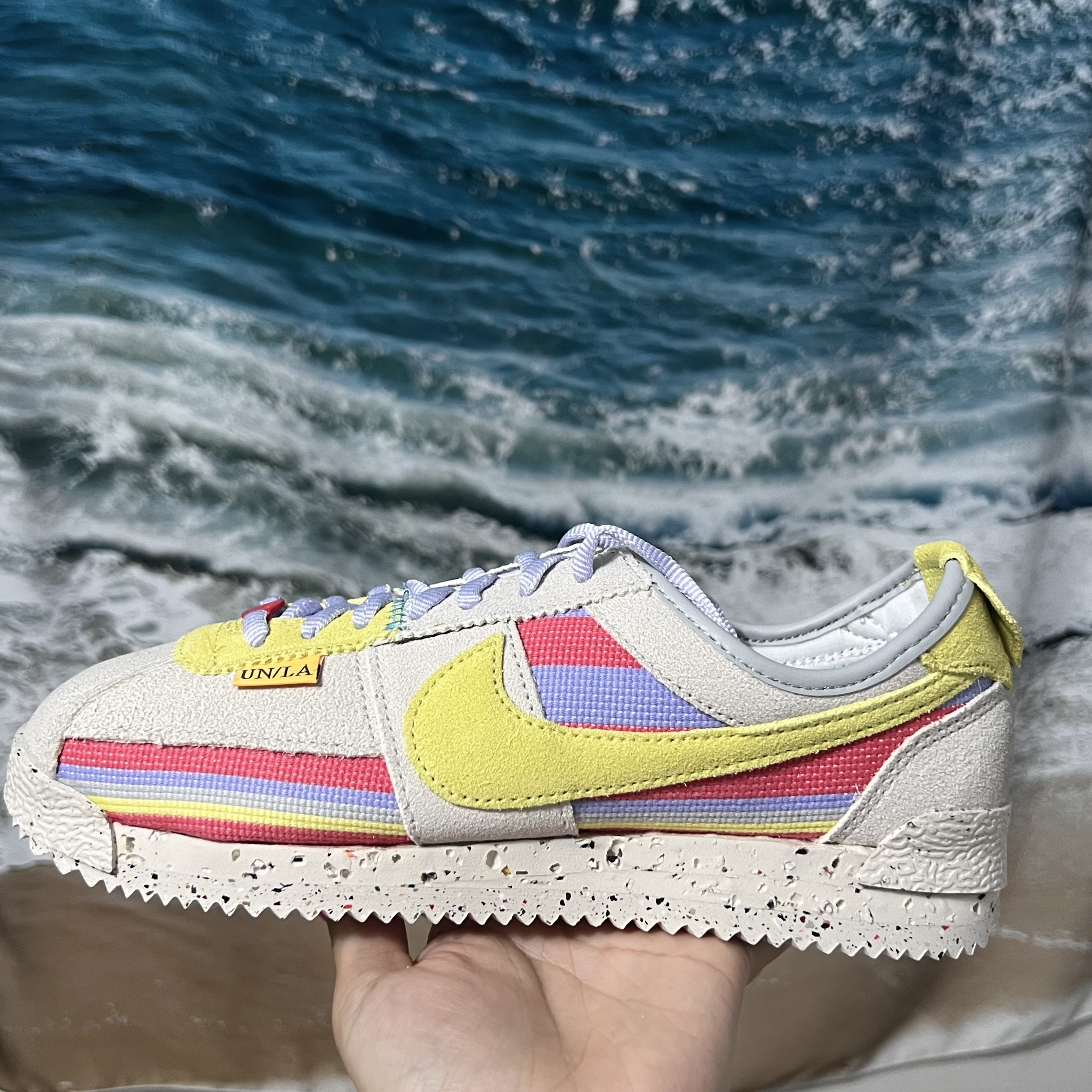 Nike x Union Cortez SP Lemon Frost 착용 스타일 - 1