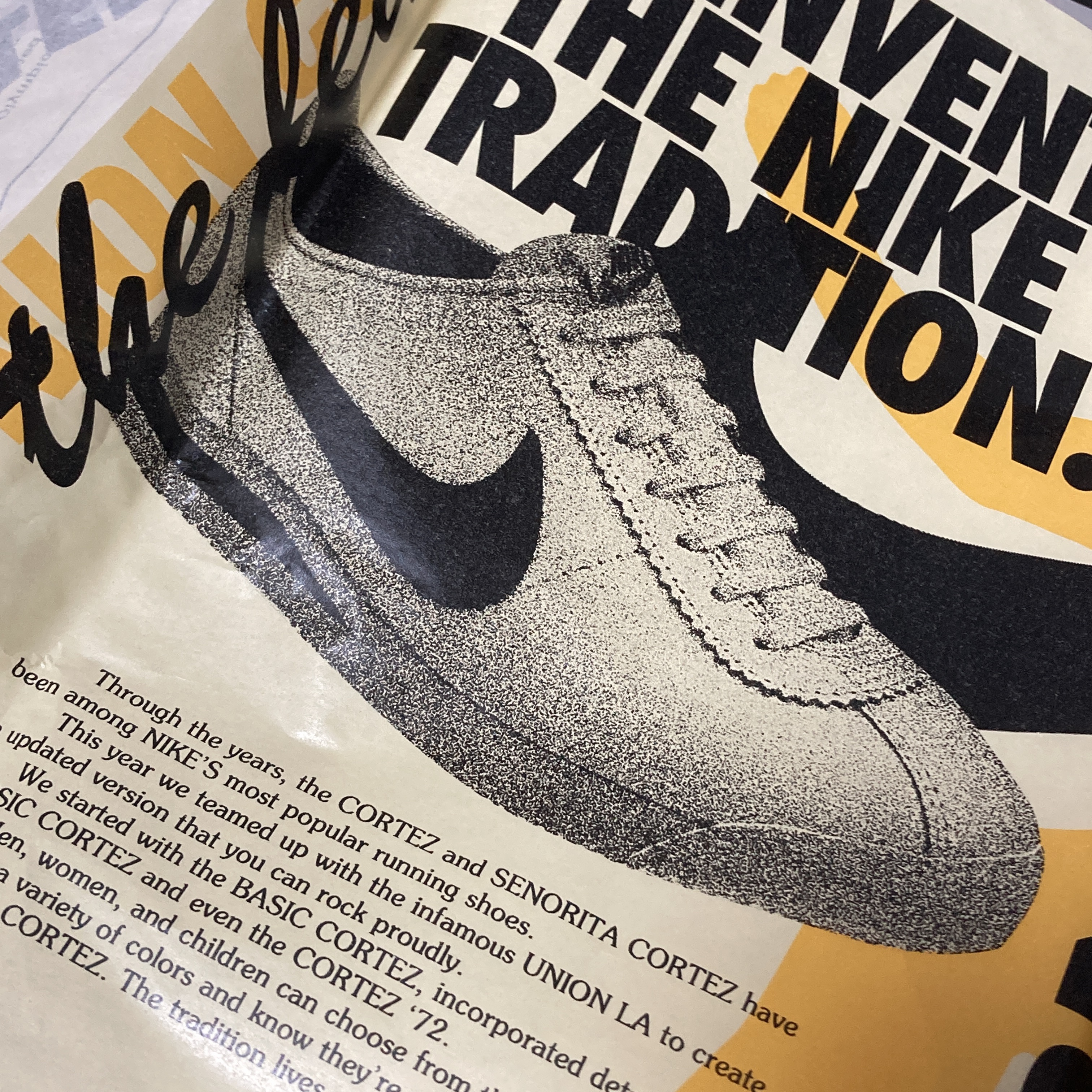 Nike x Union Cortez SP Lemon Frost 착용 스타일 - 2