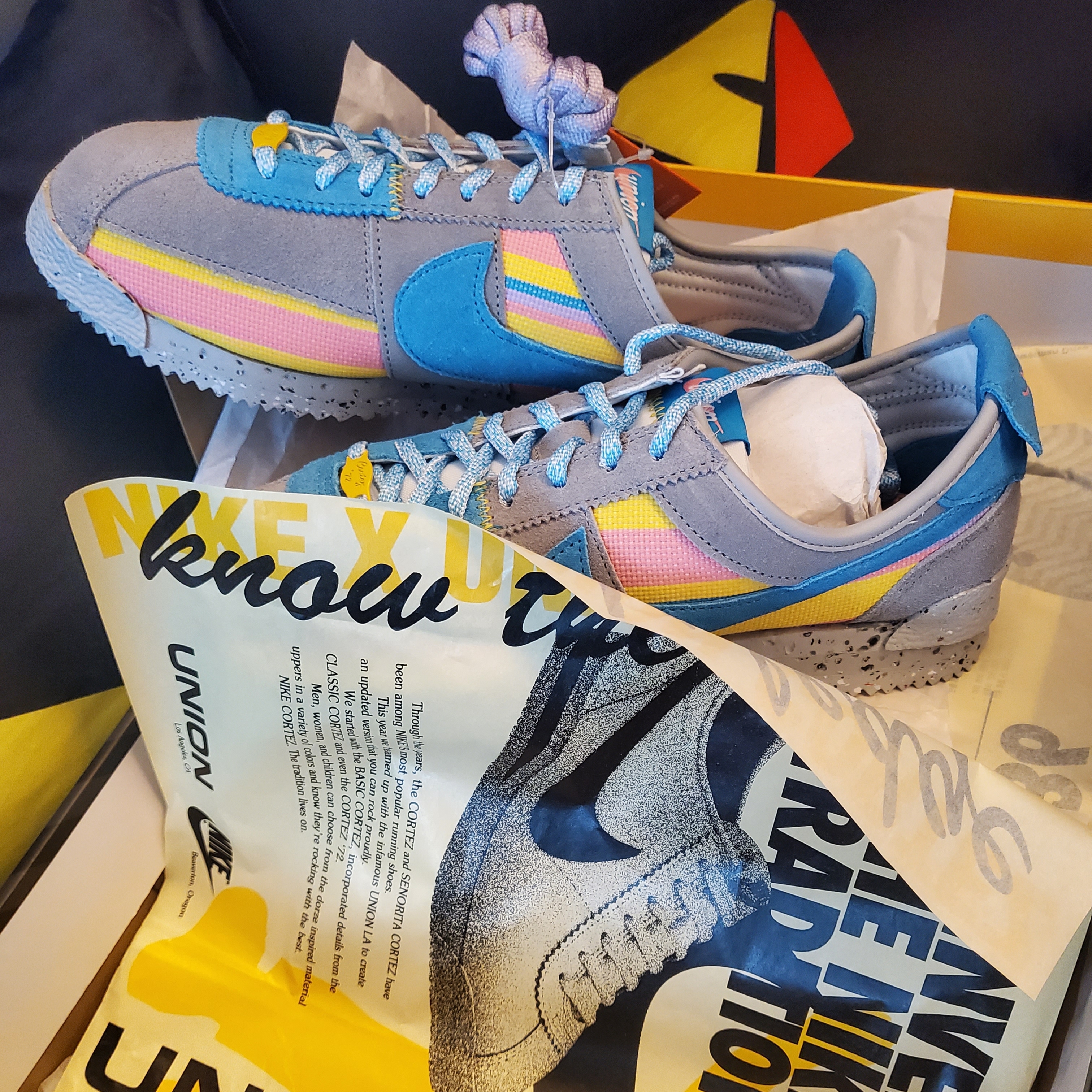 Nike x Union Cortez SP Light Smoke 착용 스타일 - 3