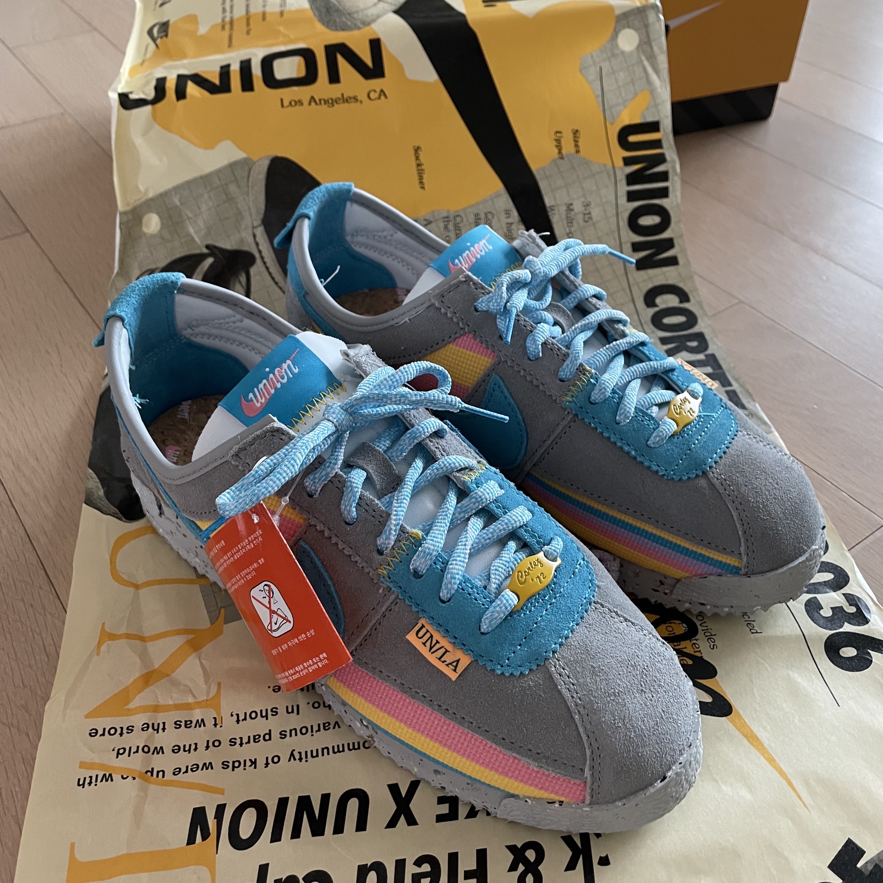 Nike x Union Cortez SP Light Smoke 착용 스타일 - 2