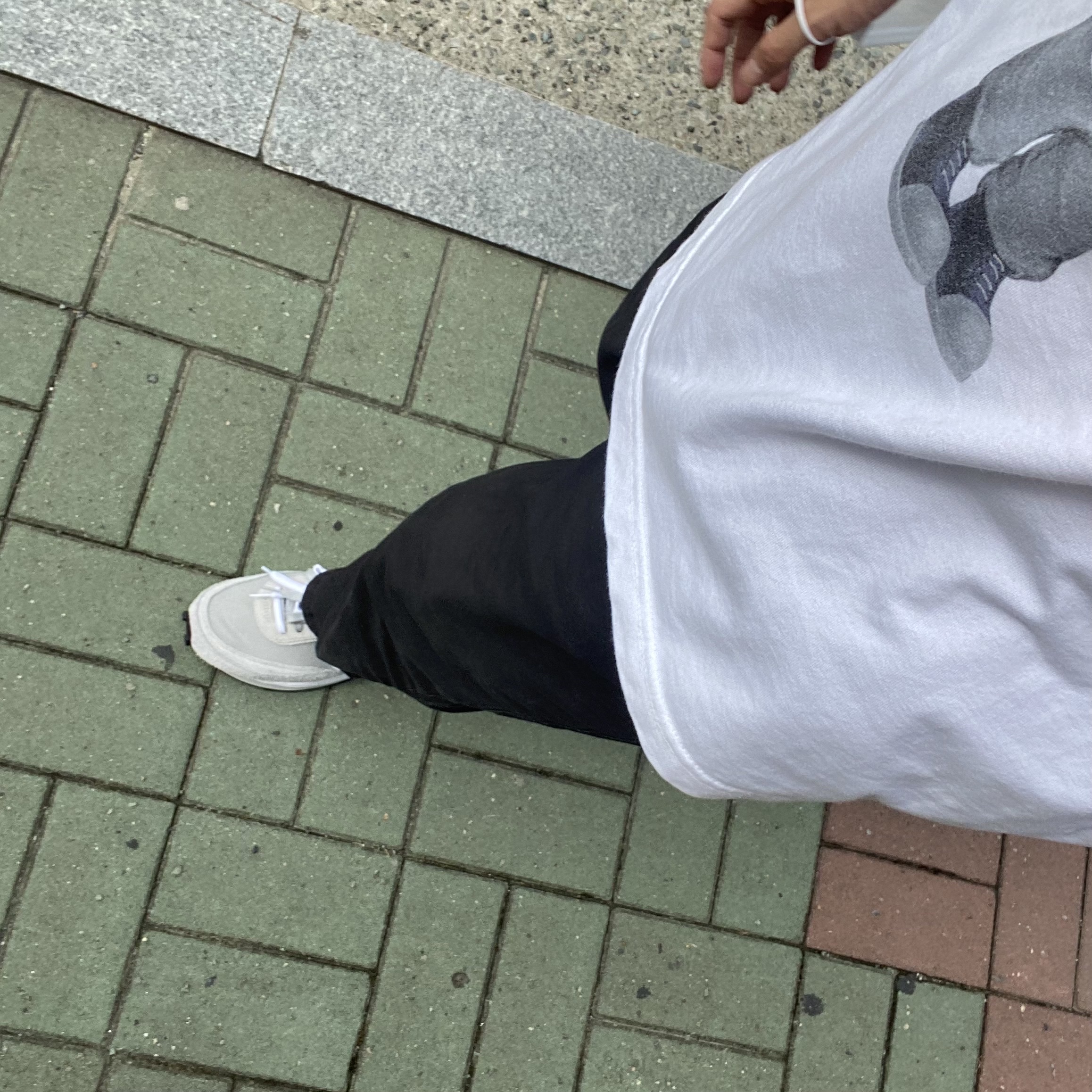 Nike x Sacai x Fragment LDWaffle Light Smoke Grey 착용 스타일