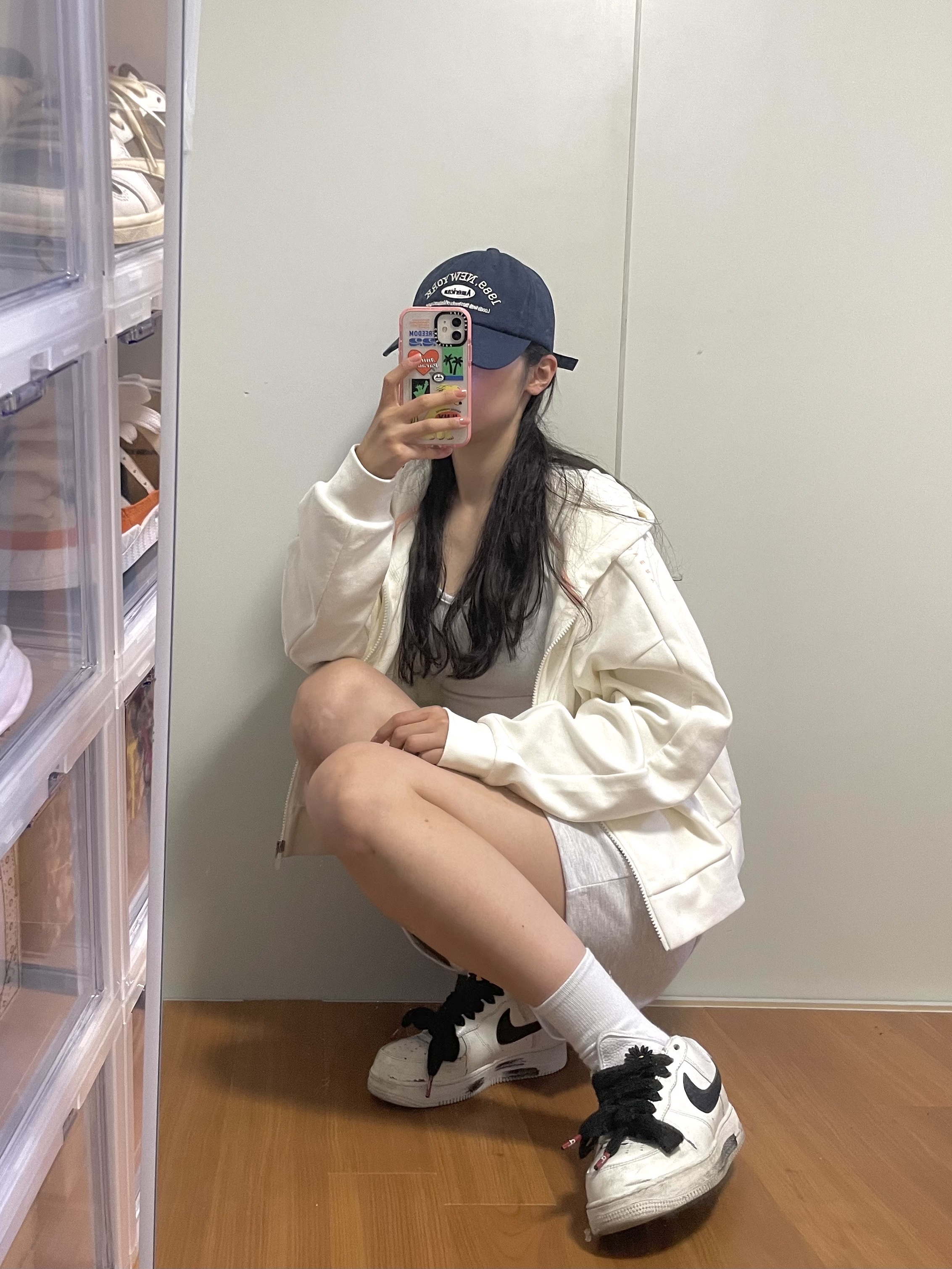 Nike x Peaceminusone Air Force 1 Low Para-Noise 2.0 착용 스타일
