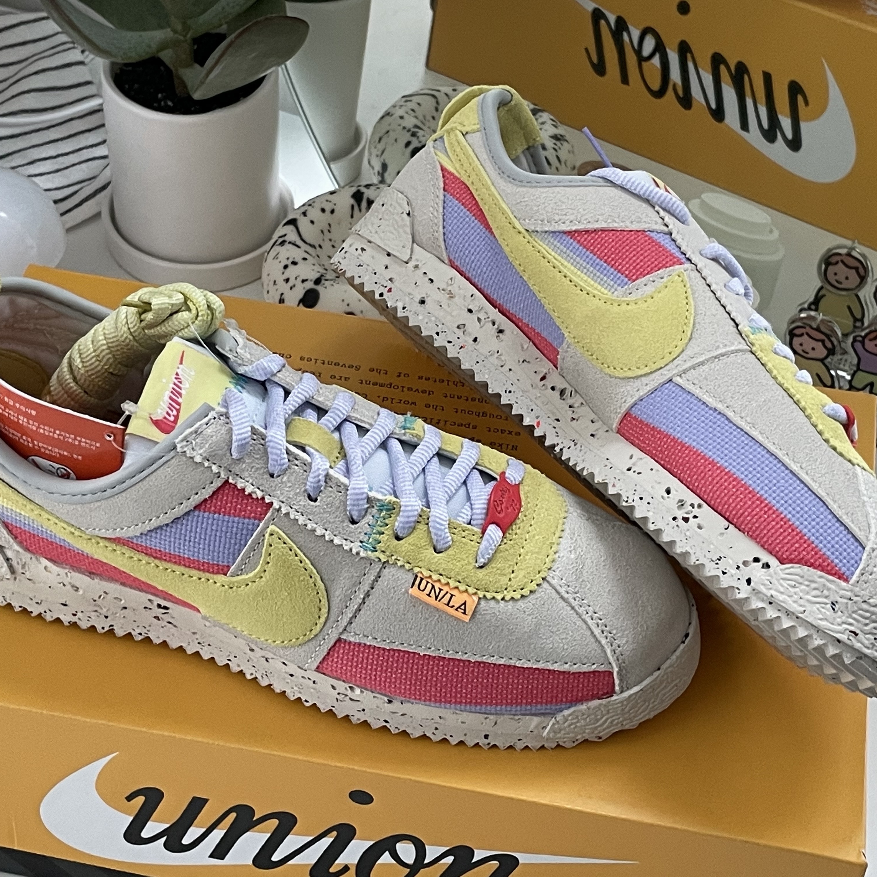 Nike x Union Cortez SP Lemon Frost 착용 스타일 - 2