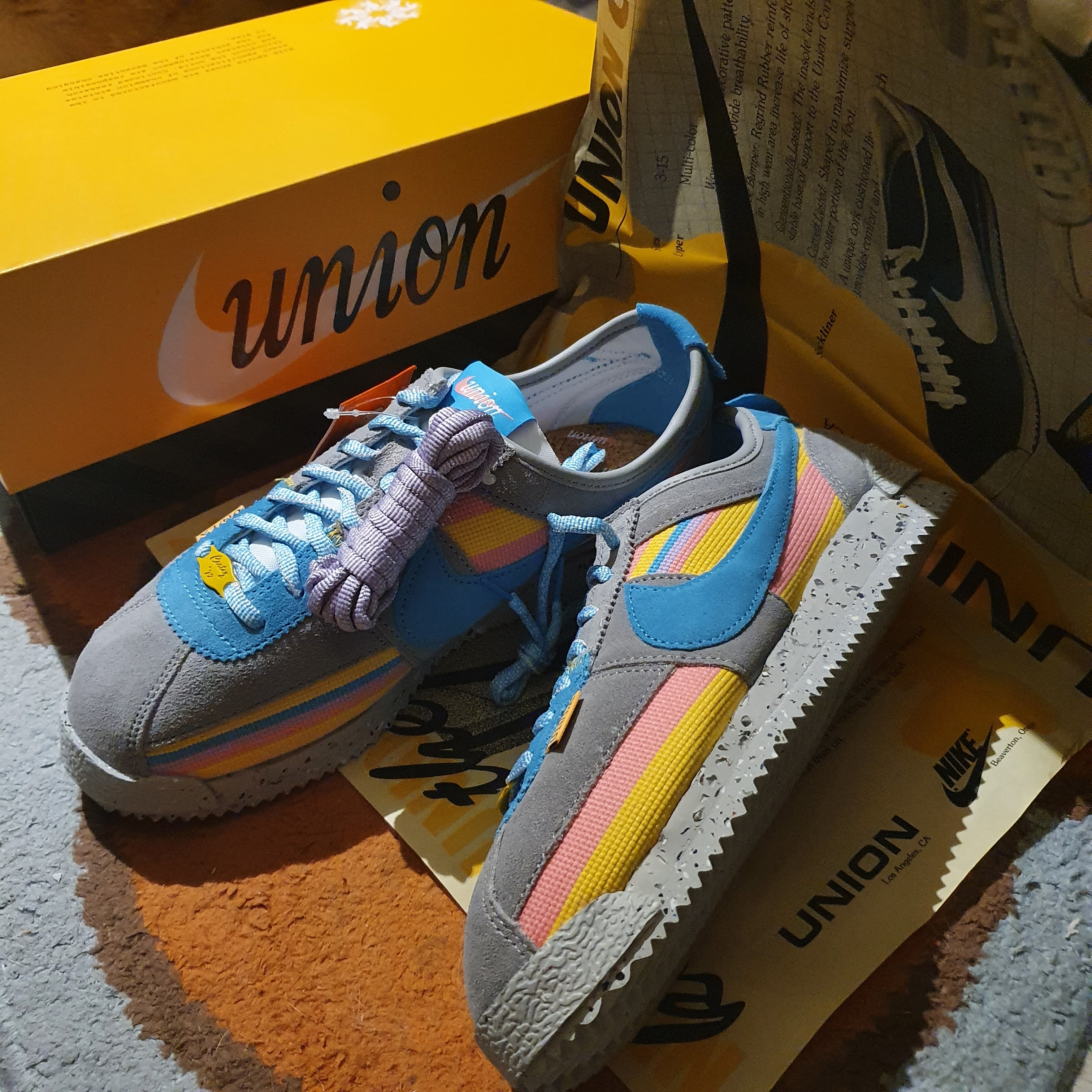 Nike x Union Cortez SP Light Smoke 착용 스타일