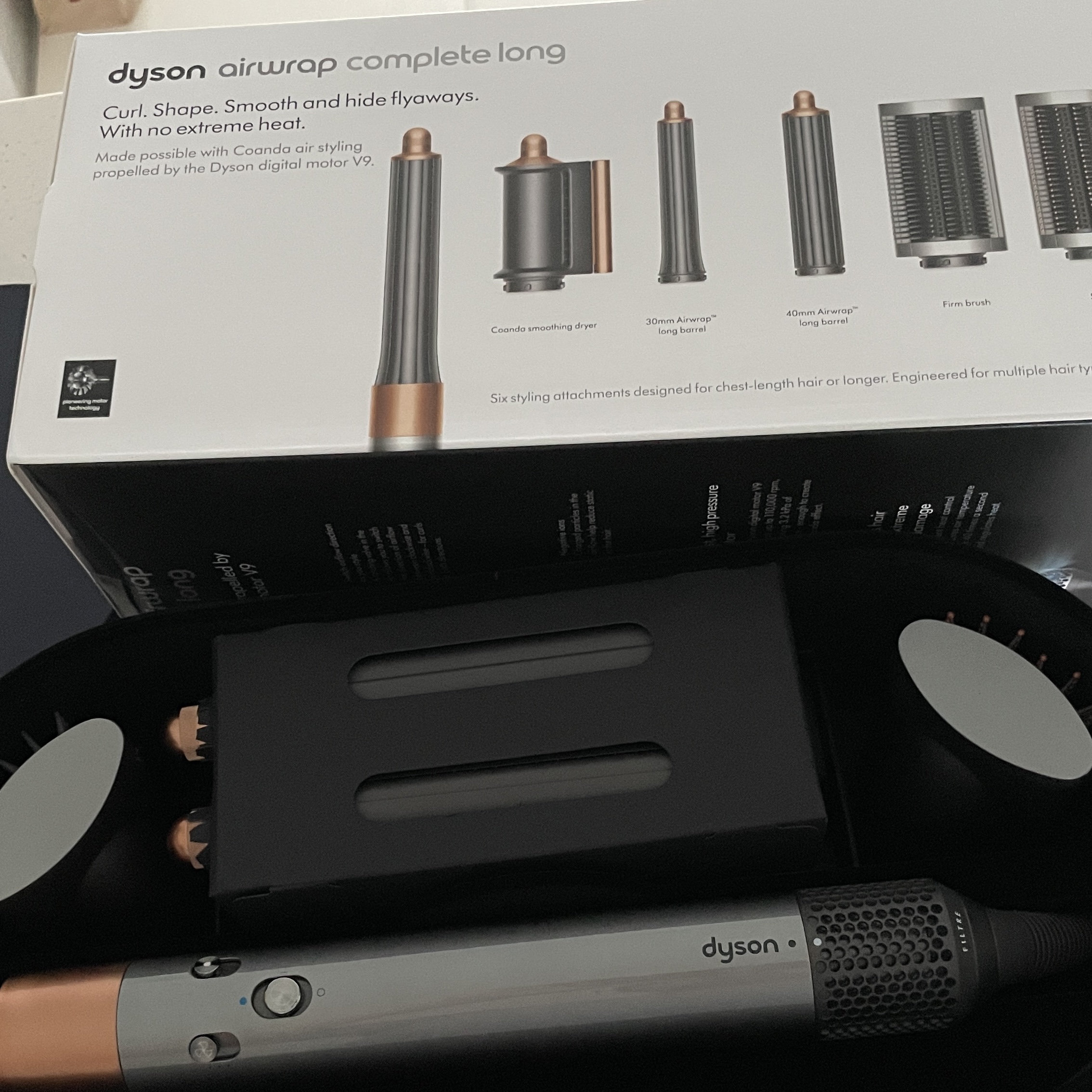 Dyson Airwrap Multi Styler Complete Long Nickel Copper (Korean Ver.) 착용 스타일