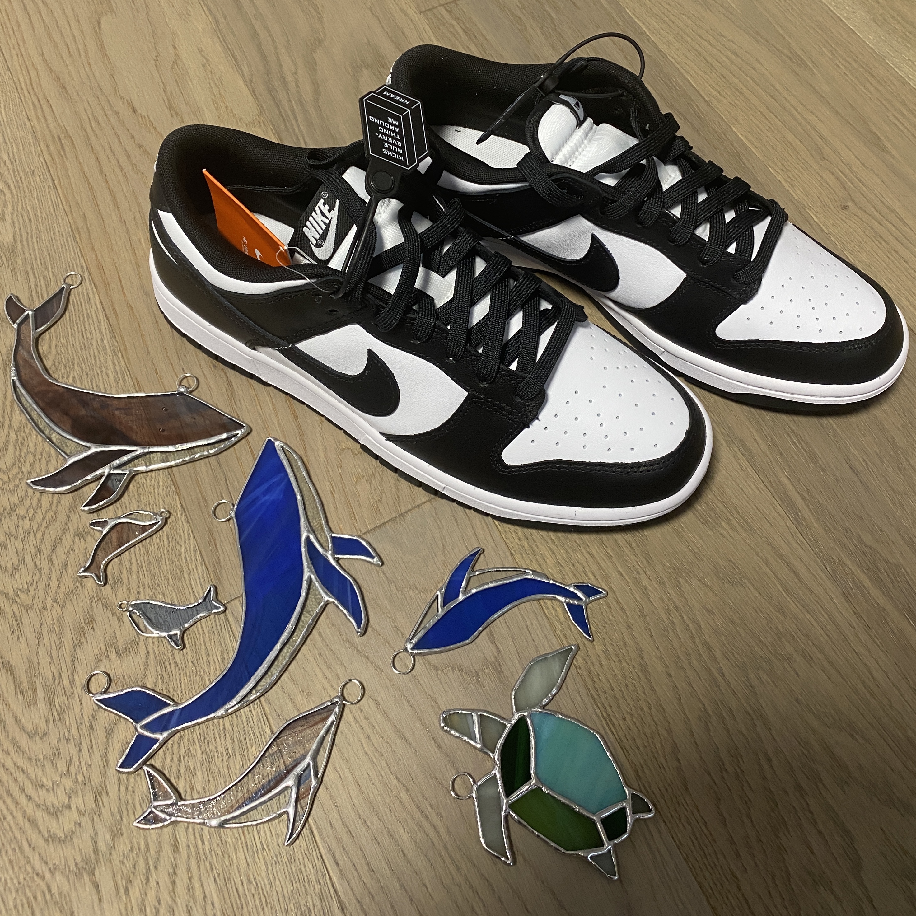 Nike Dunk Low Retro Black 착용 스타일 - 1