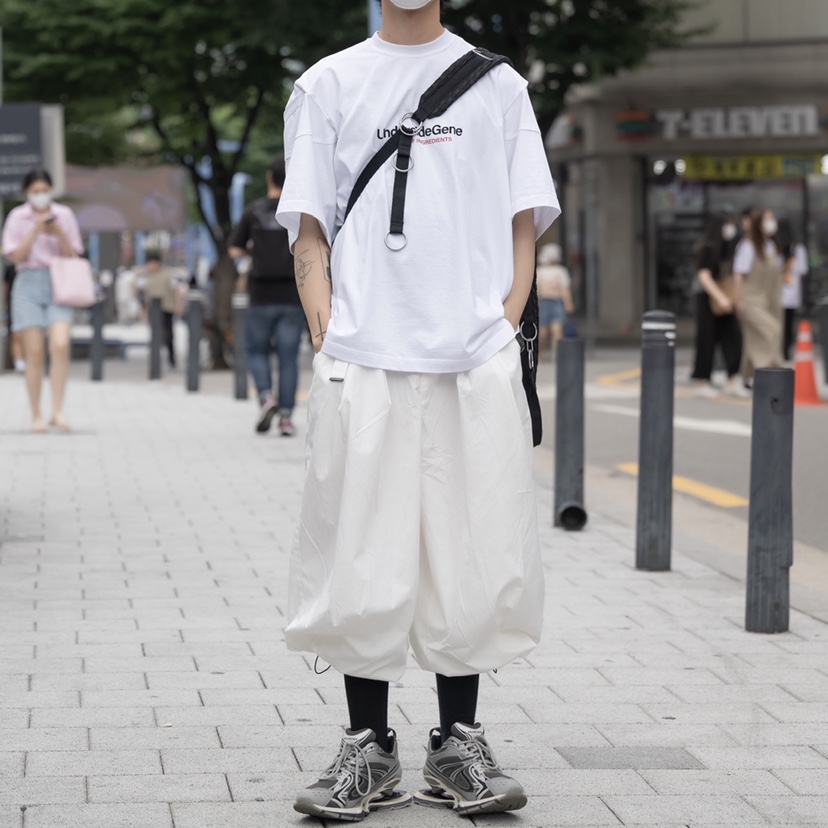 Balenciaga X-Pander Sneakers Grey Black White 착용 스타일