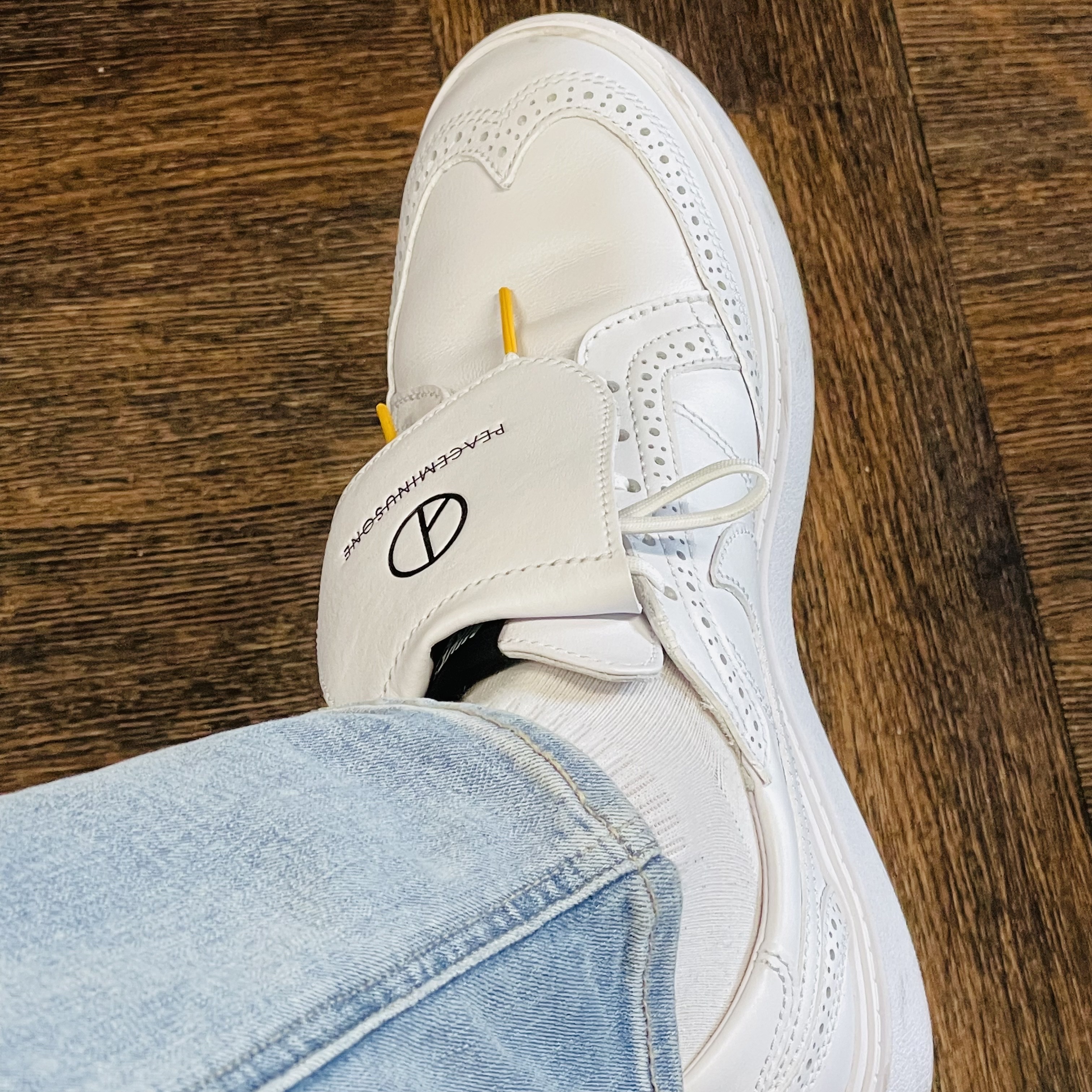 Nike x Peaceminusone Kwondo1 White 착용 스타일 - 2