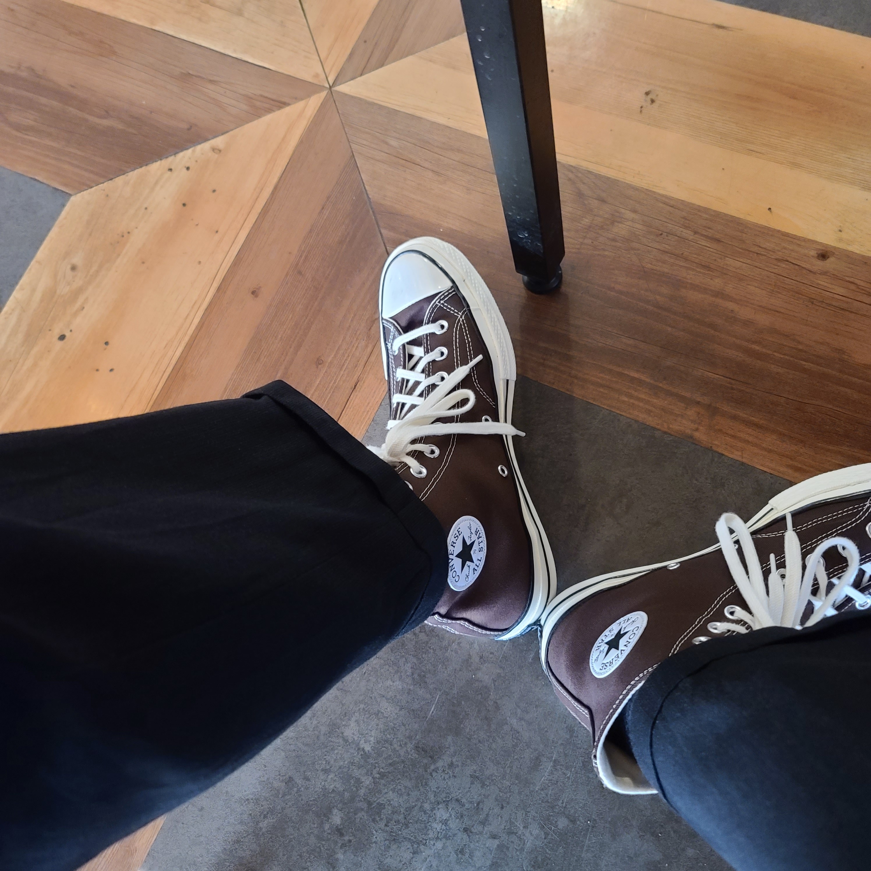 Converse Chuck 70 High Dark Root 착용 스타일