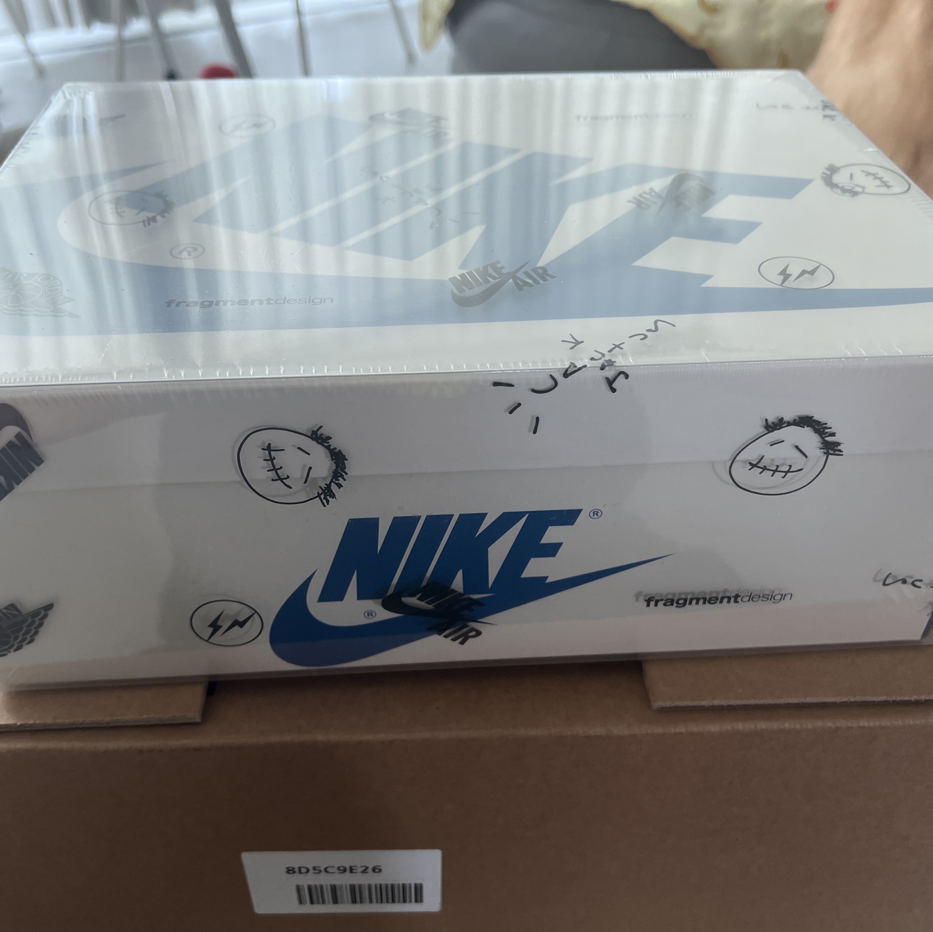 Jordan 1 x Travis Scott x Fragment Retro Low OG SP Military Blue 착용 스타일 - 2