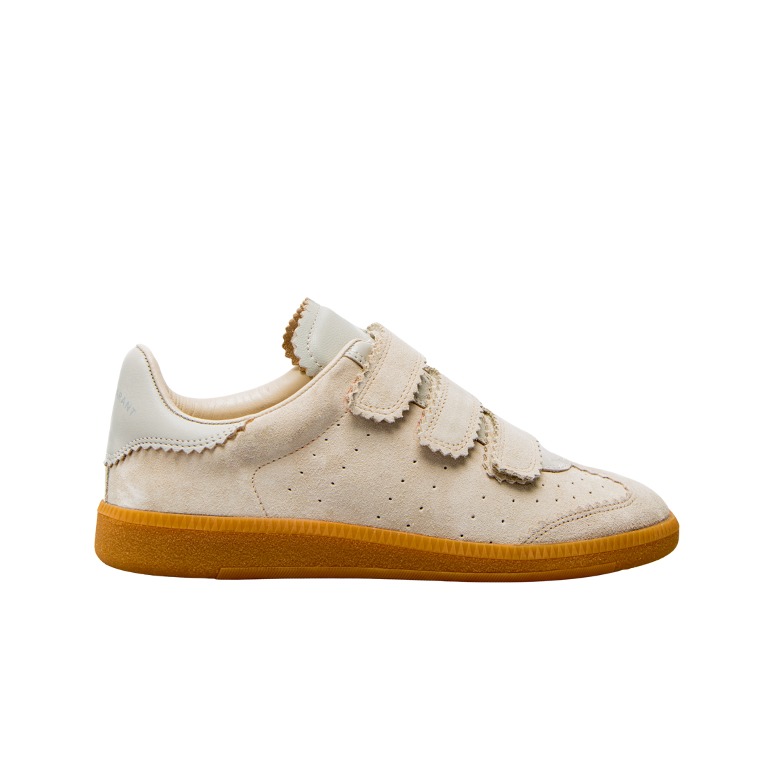 BK0031-00M110S-23EC (W) Isabel Marant Beth Leather Sneakers Ecru