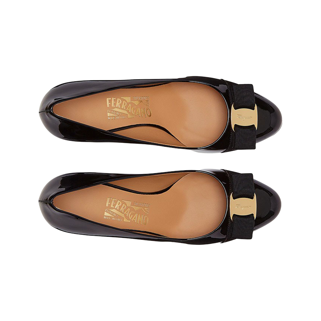 (W) 페라가모 바라 보우 펌프 슈 블랙 - D((W) Ferragamo Vara Bow Pump Shoe Black - D) - 2