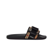 Burberry Buckle Strap Vintage Check Cotton Slide Archive Beige