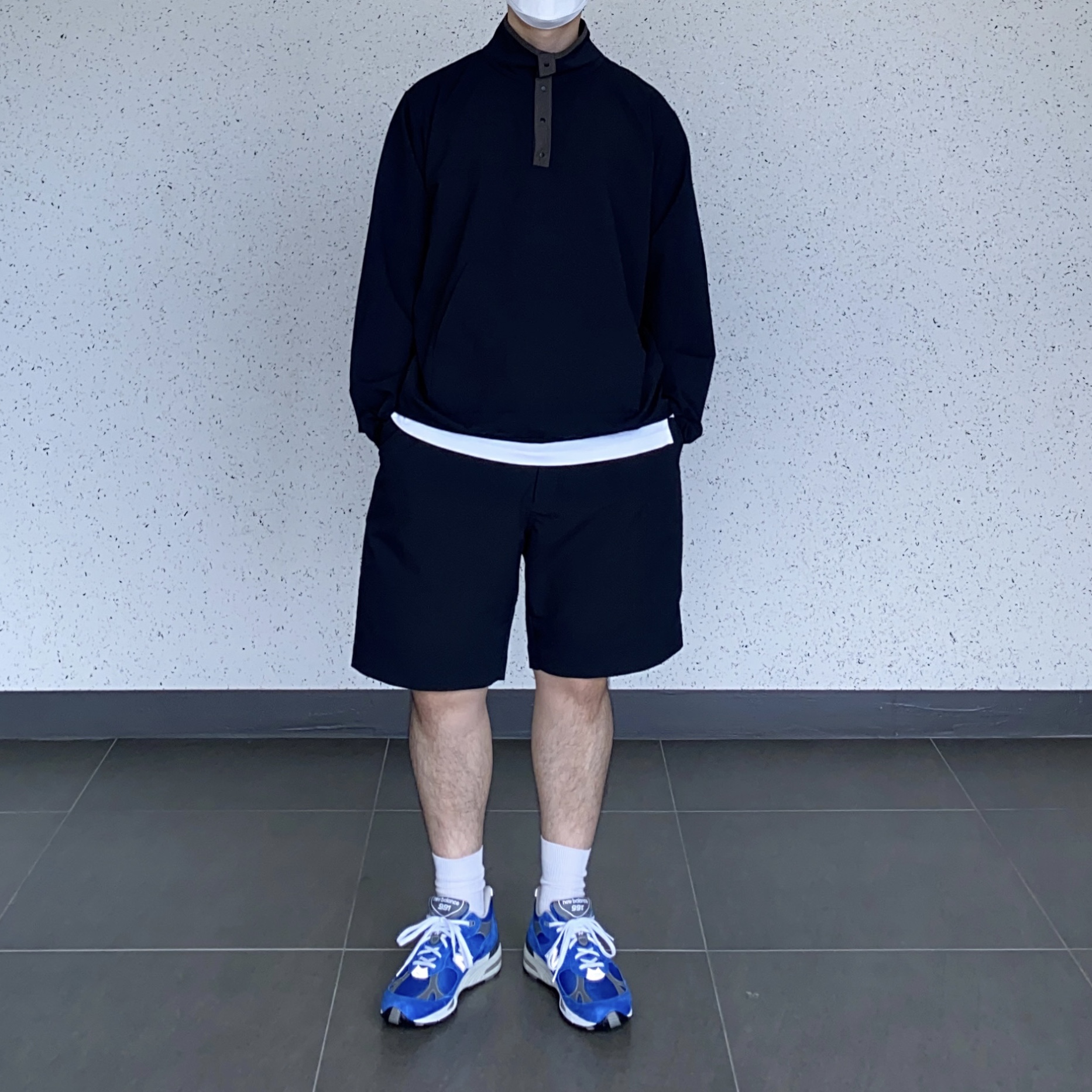 New Balance Made in UK 991 Blue 착용 스타일