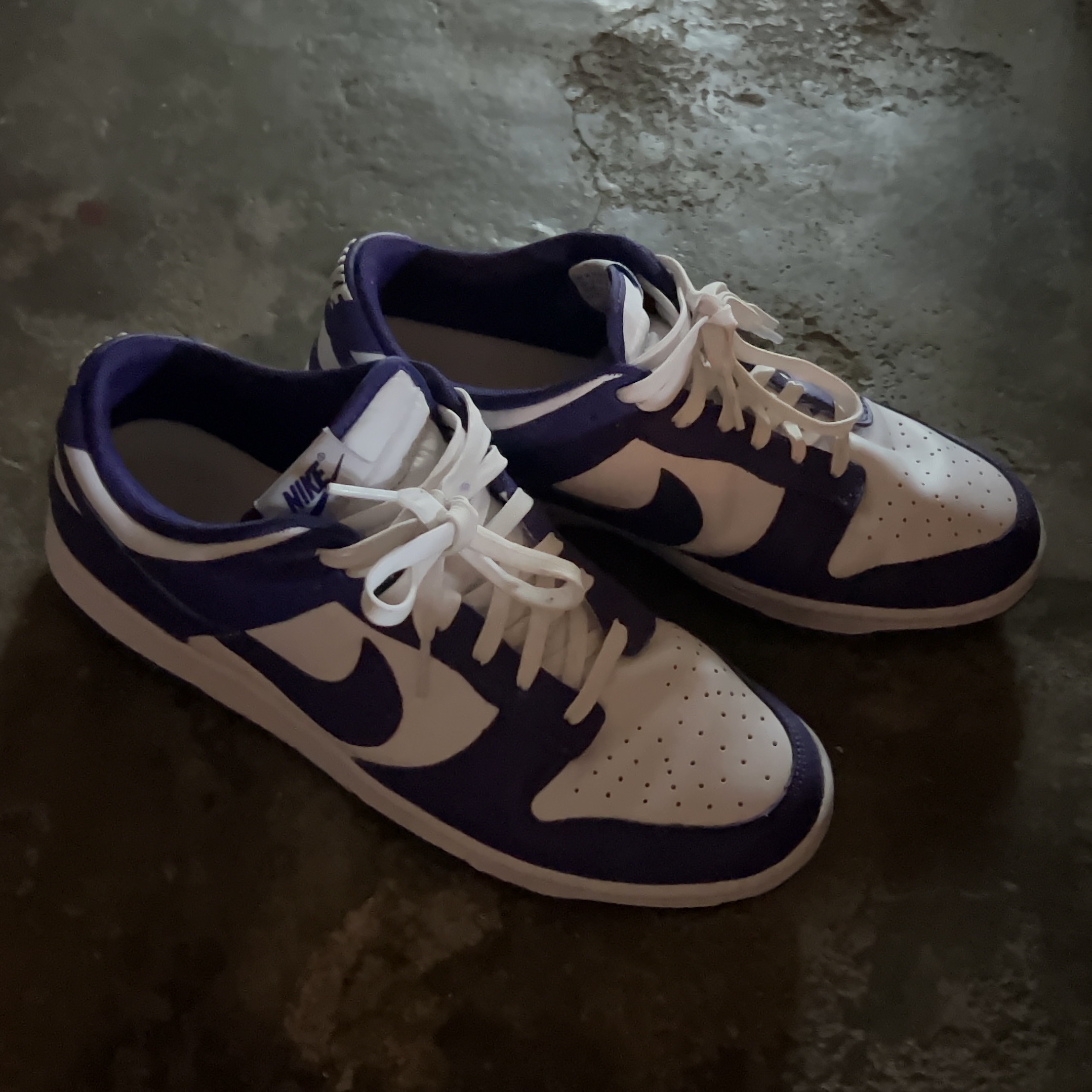 Nike Dunk Low Retro Championship Court Purple 착용 스타일 - 1