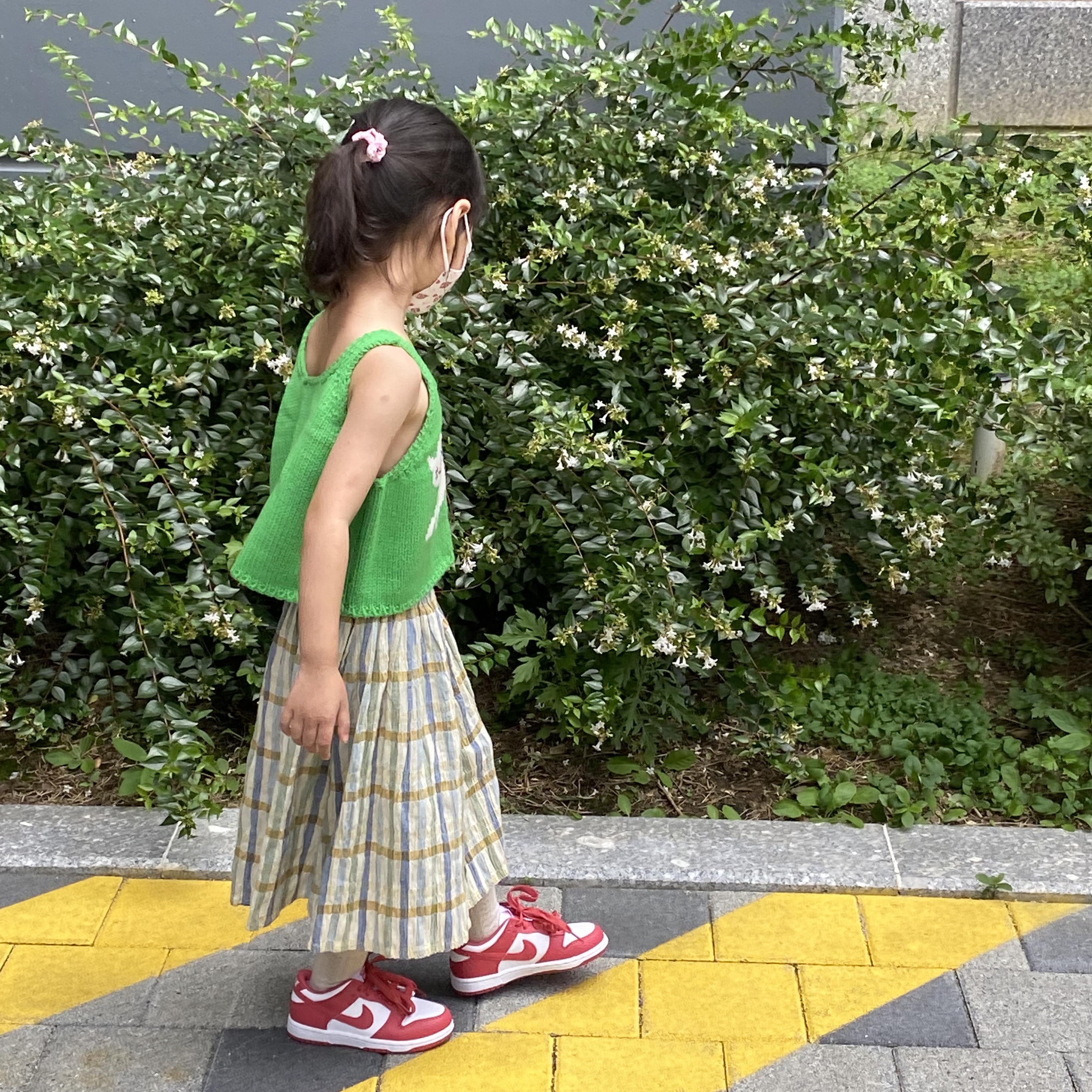 (PS) Nike Dunk Low Archeo Pink 착용 스타일 - 1